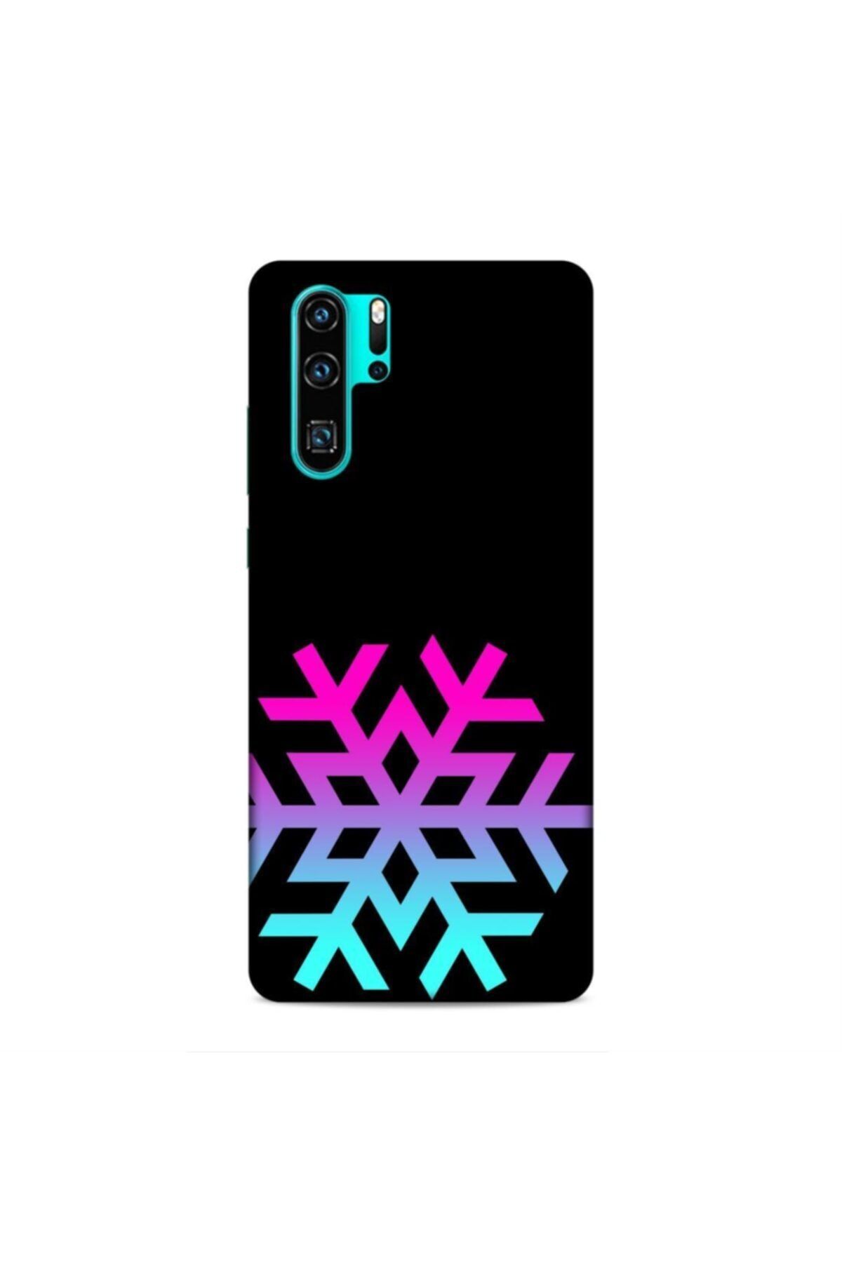 Pickcase Huawei P30 Pro Kılıf Desenli Arka Kapak Kar Tanesi