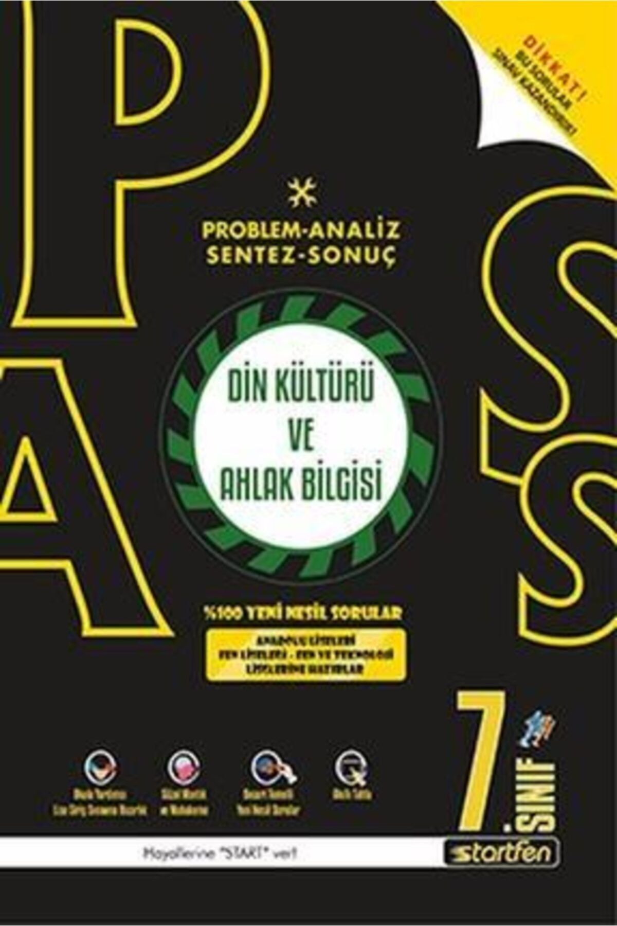 Startfen Yayınları Pass 7. Sınıf Din Kültürü Ve Ahlak Bilgisi Soru Bankası