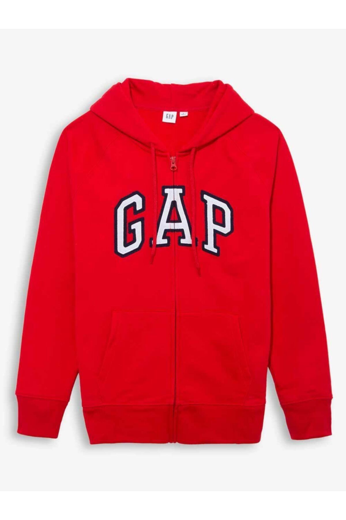 GAP Kadın Kırmızı Logo Kapüşonlu Sweatshirt