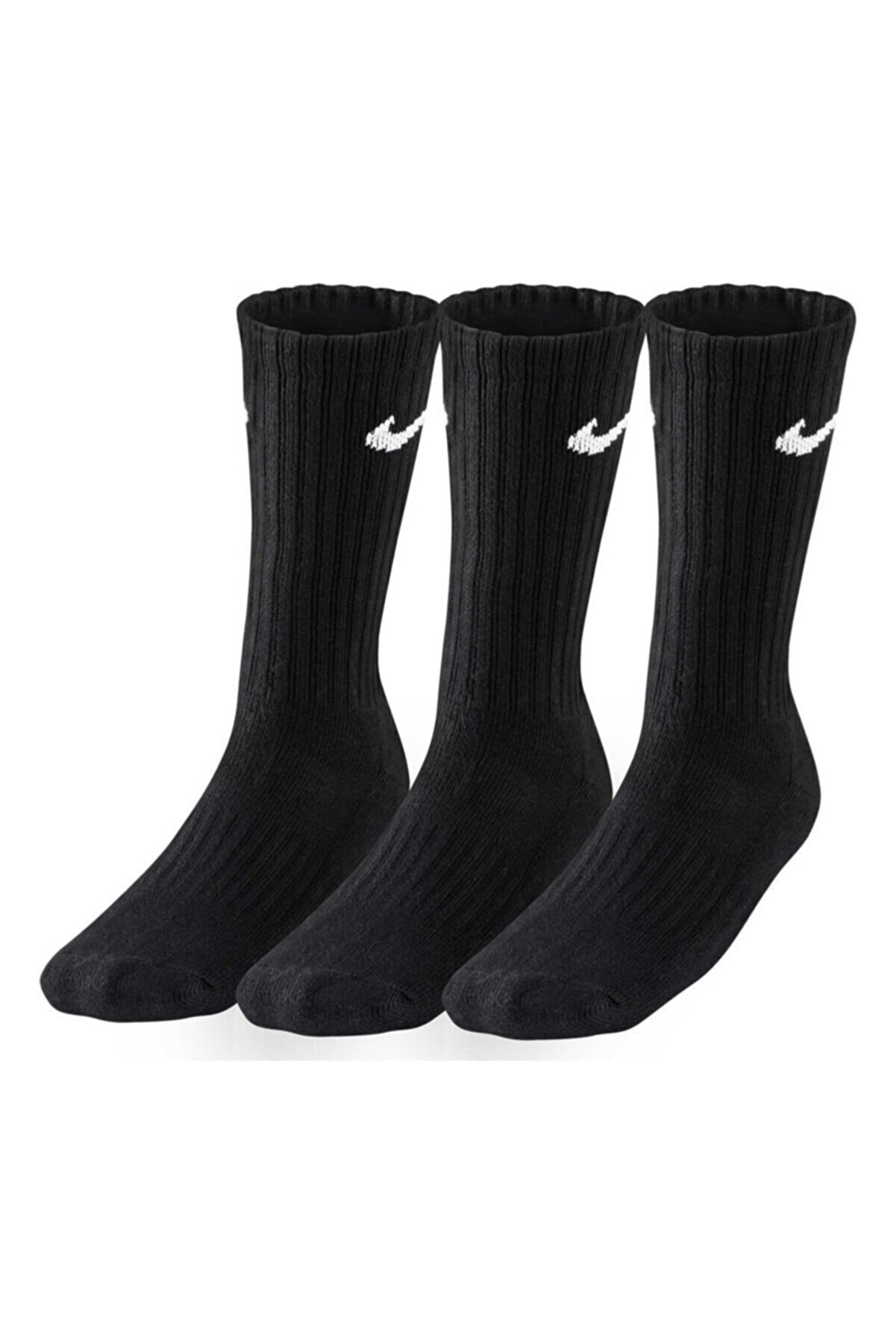 Nike Sx4508-001 3ppk Value Cotton 3lü Siyah Spor Çorap