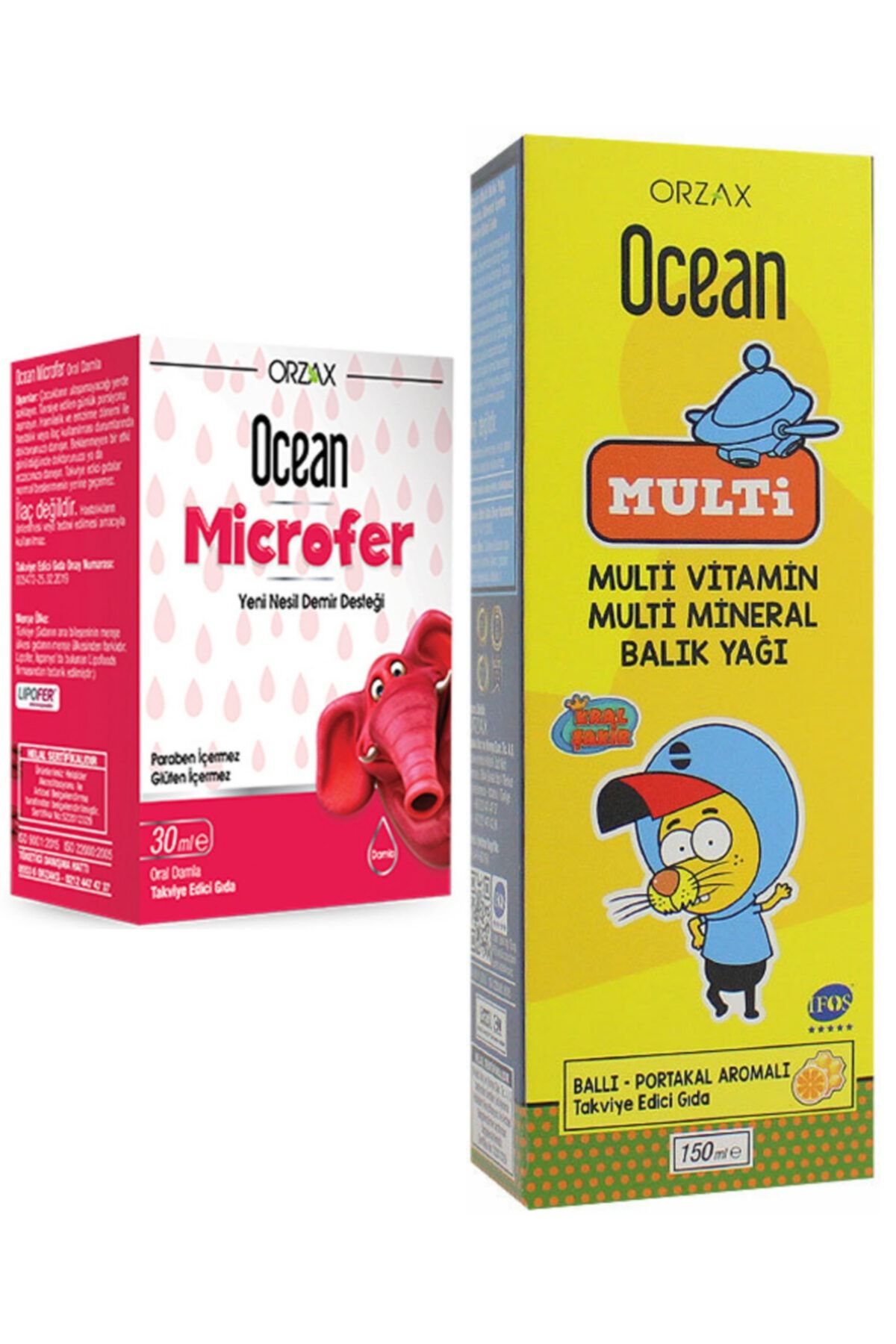 Ocean Microfer Oral Damla 30 ml + Ocean Multi Şurup 150 ml