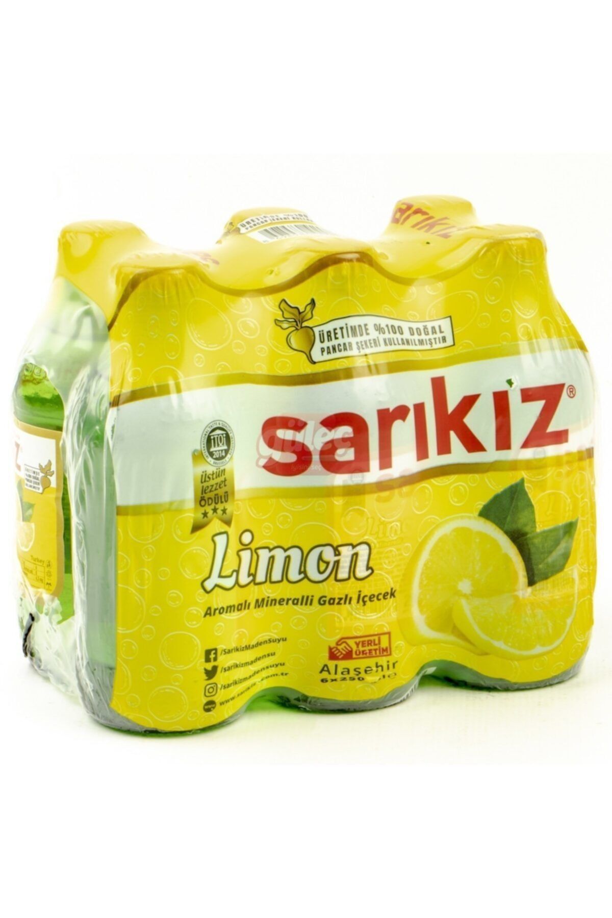 Sarıkız Limon Aromalı Soda 250 ml x 24 Adet