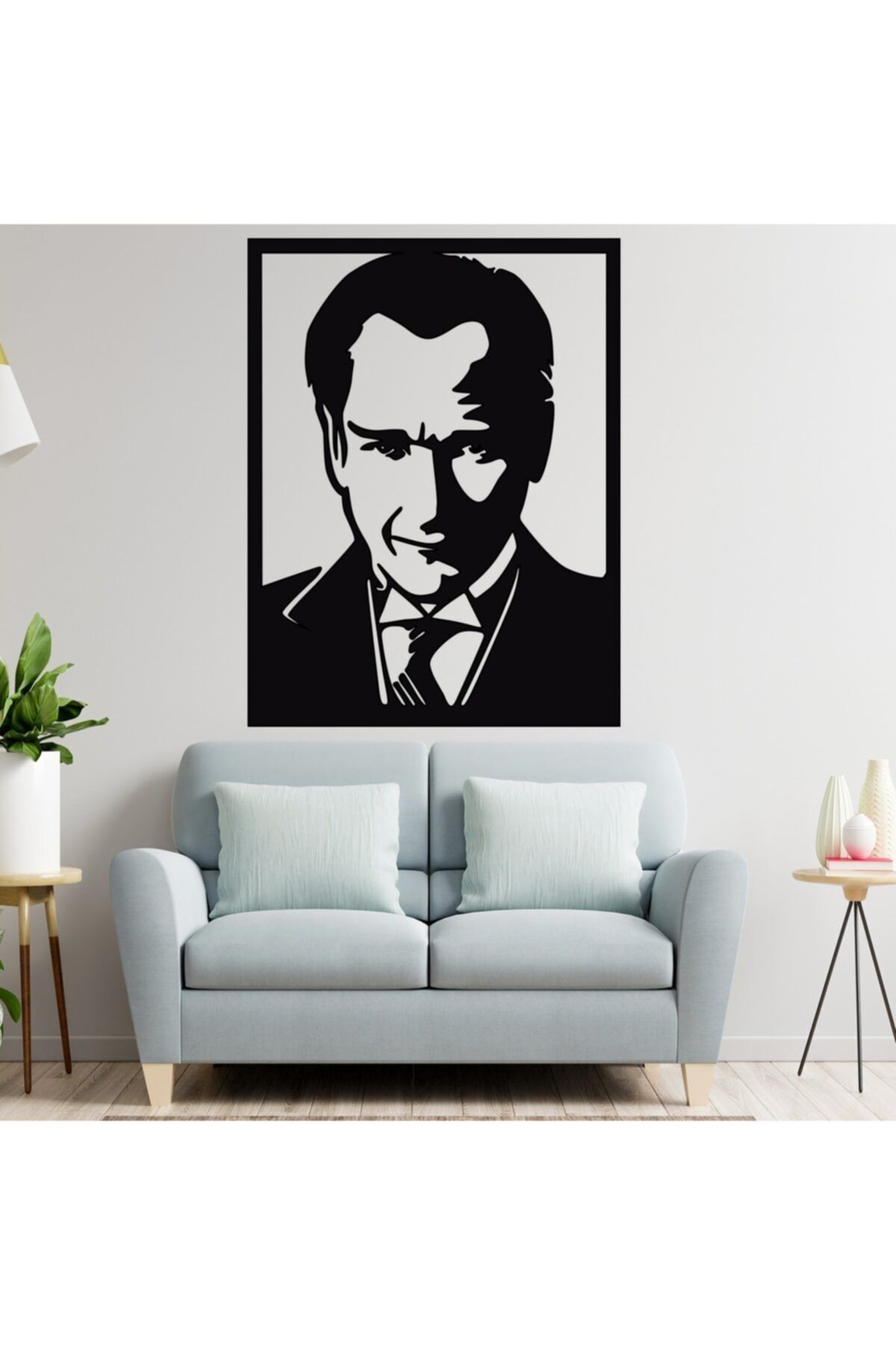 MİNAY HOME Atatürk Portre Duvar Süsü  Duvar Dekoru   40x30 cm