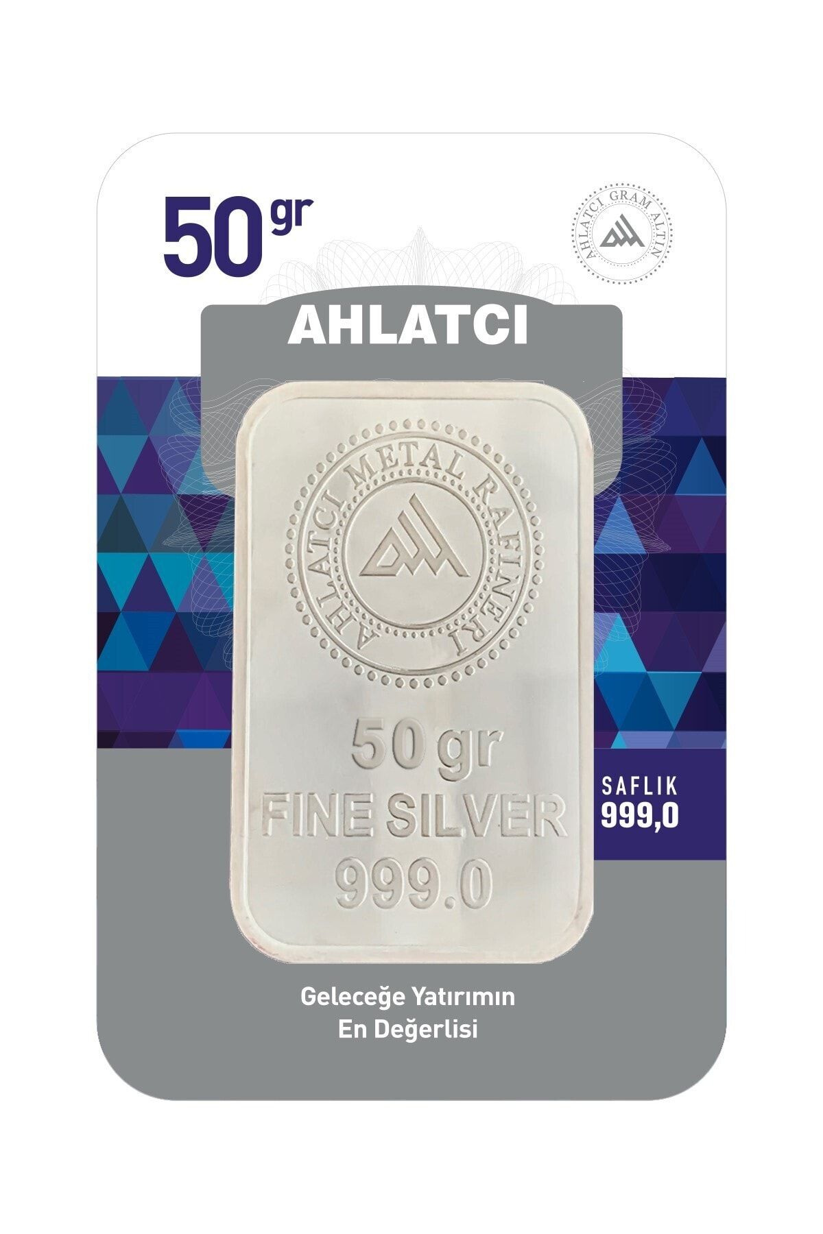 Ahlatcı 50 Gram Külçe Gümüş