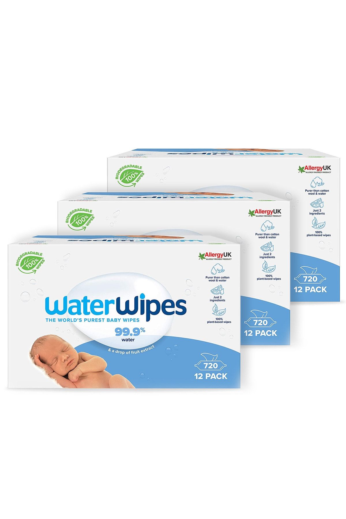 WaterWipes Yeni Biodegradable Original Baby Wipes (36x60 - 2160 Yaprak)