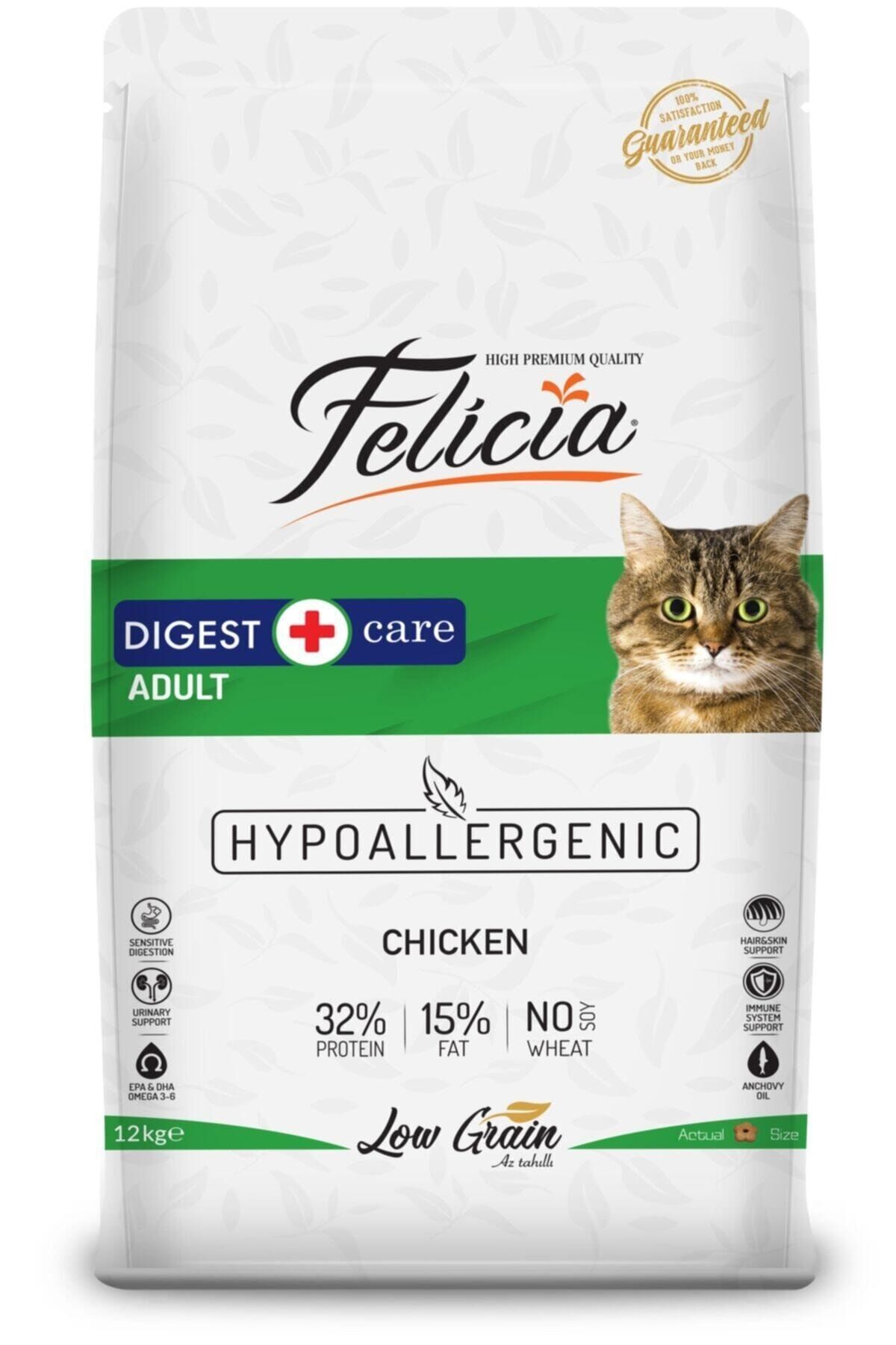 Felicia Hipoalerjenik Az Tahıllı Tavuklu Yetişkin Kedi Maması 12 kg