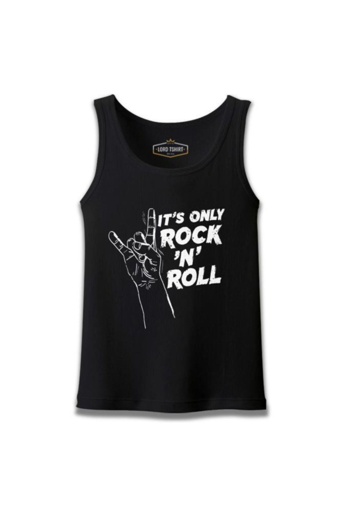 Lord T-Shirt It's Rock N Roll Siyah Erkek Atlet