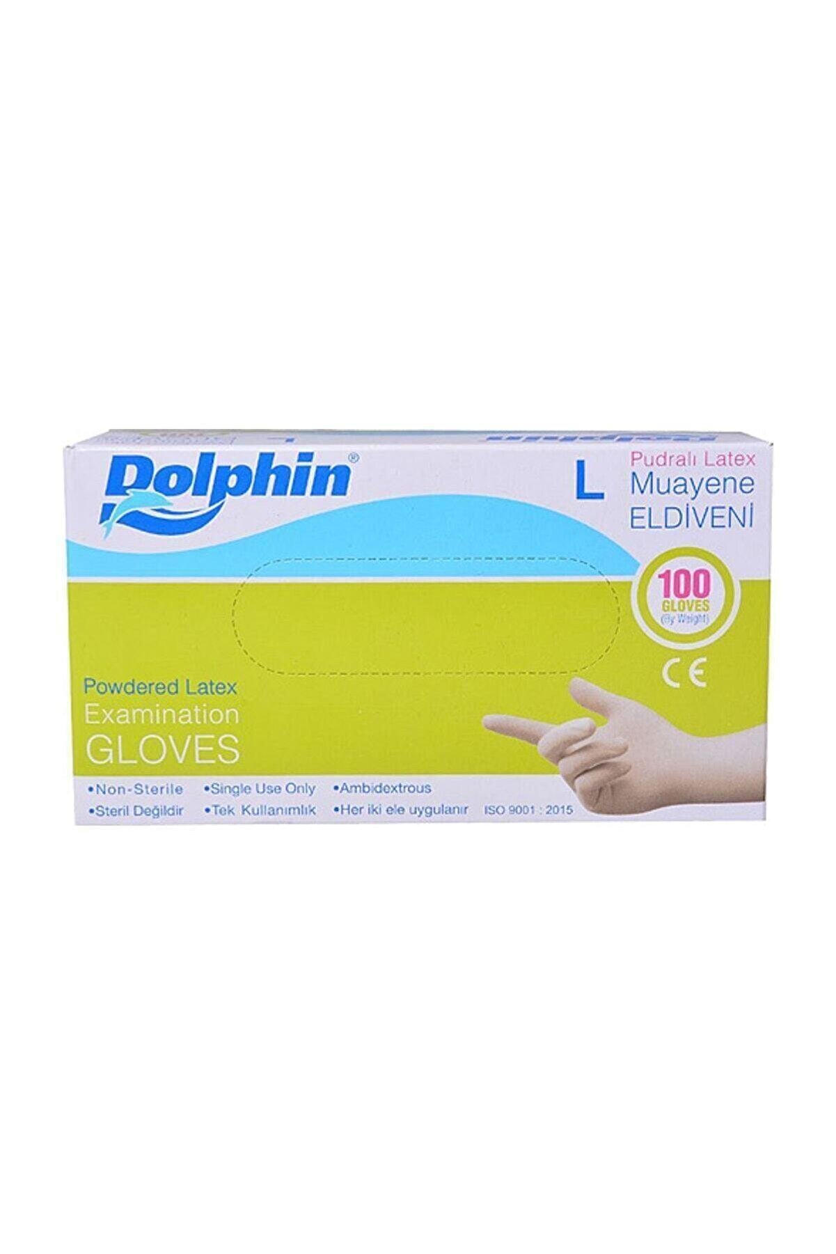 Dolphin Cerrahi Eldiven Pudralı Latex L 100 Lü