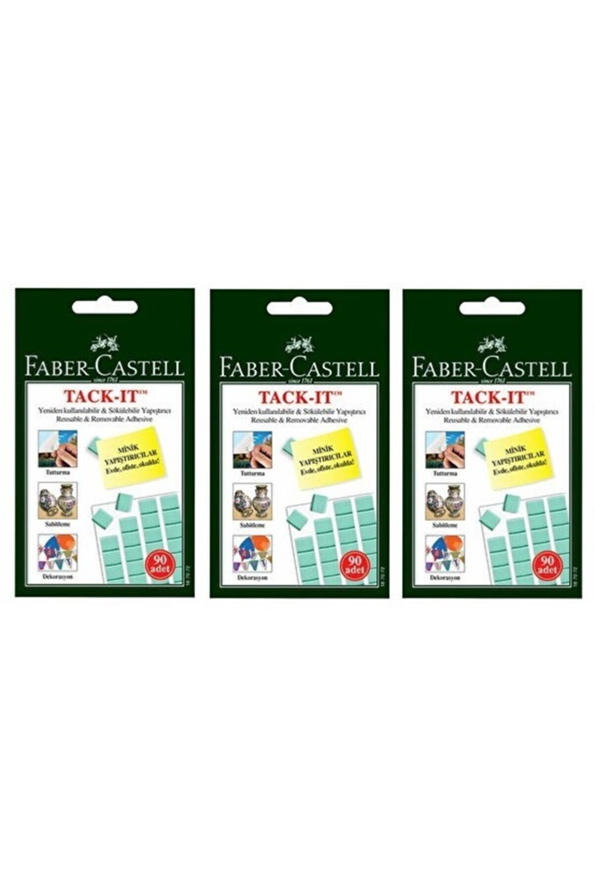 Faber Castell Tack It Sakız Yapıştırıcı (3 Paket)