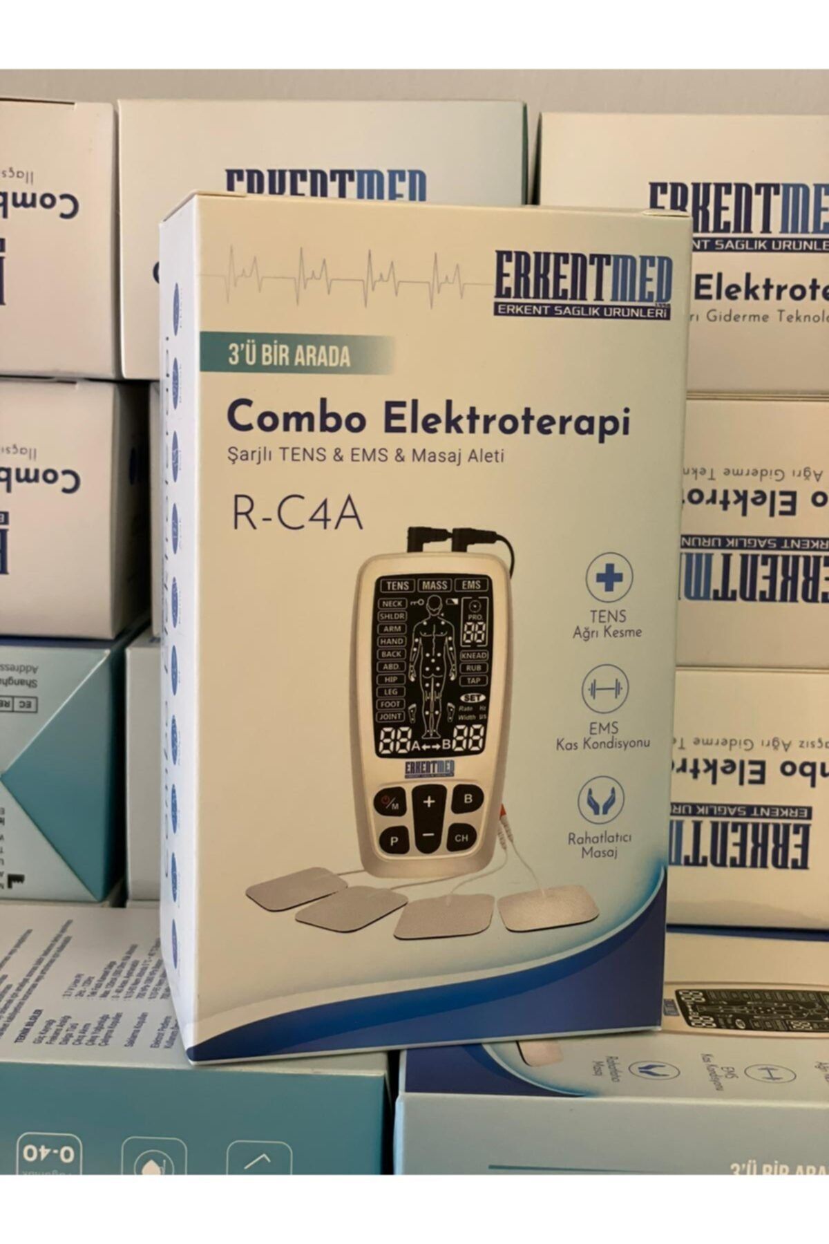 ROOVJOY Combo Electrotherapy R-c4a Tens Cihazı Ems Ve Masaj Aleti