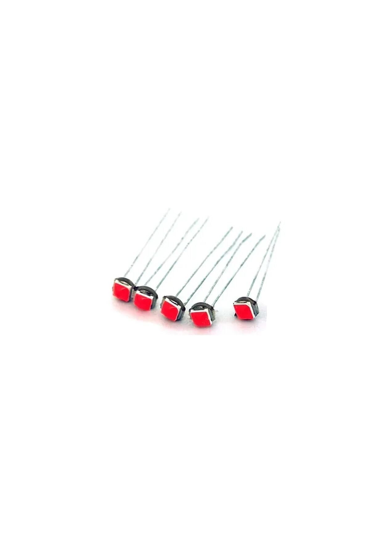 ZEMBİL T5 Led Ampul Kıl Bacak Tel Bacak Kılçık Ampul Kırmızı (5 Adet)