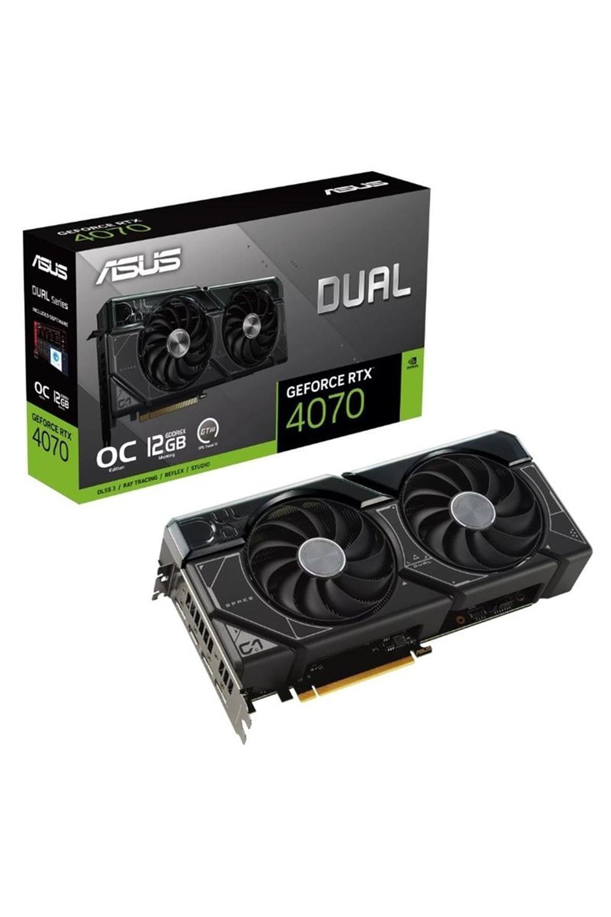 ASUS Geforce Dual-rtx4070-o12g 12gb Gddr6x 192bıt 1xhdmı 3xdp Ekran Kartı