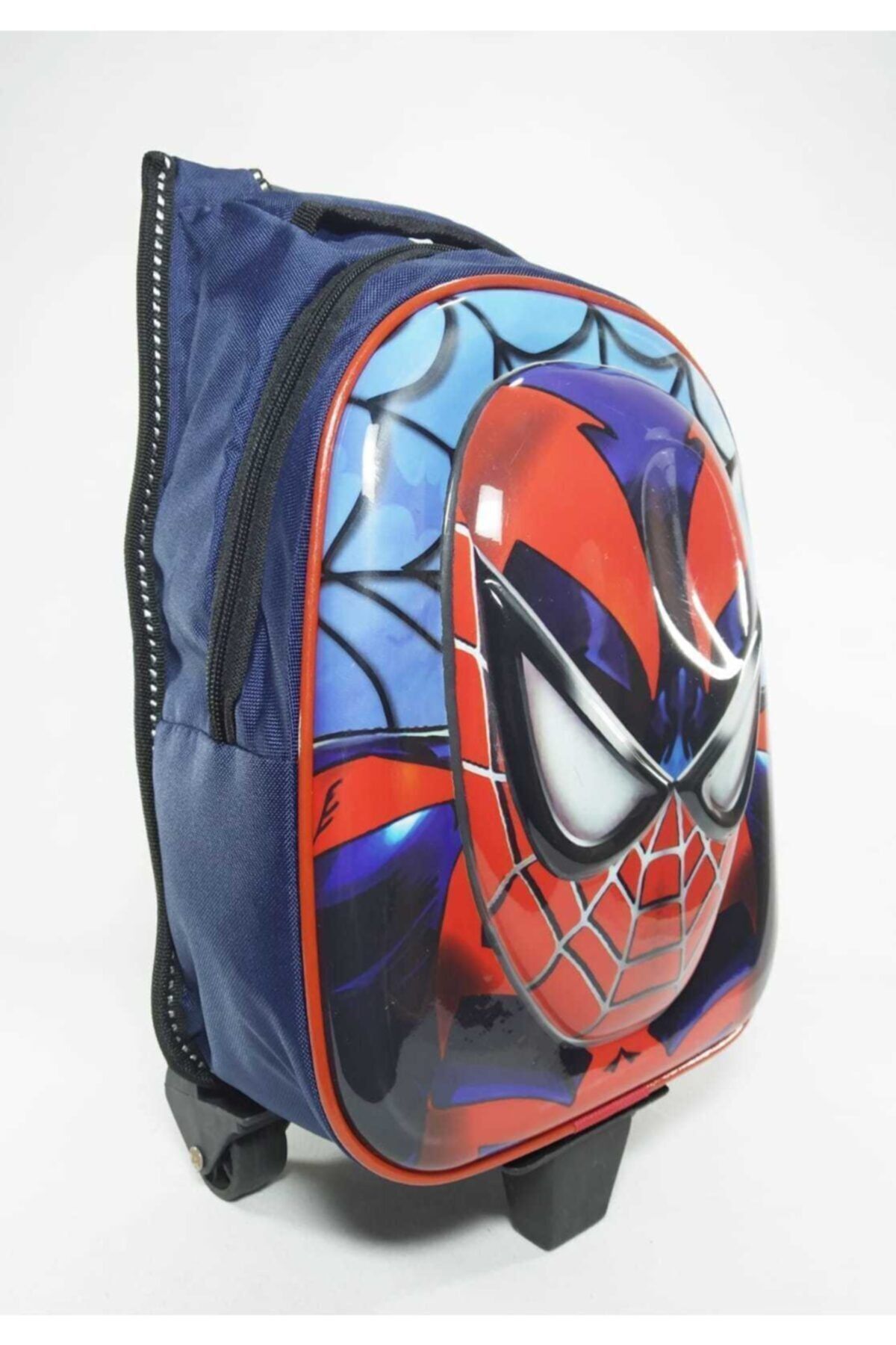 Dünyanın Çantası Spiderman Tek Fermuarlı Anaokulu Ve Ilkokulu Çantası Örümcek Adam Çekçekli Tekerlekli Çanta