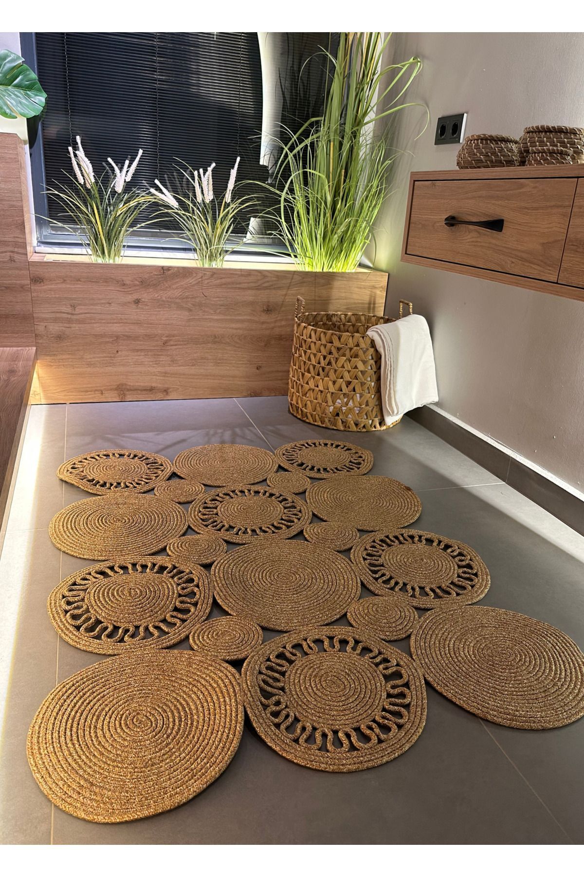 HomeTurko Jüt Kilim, Paspas, Mutfak Halısı, Banyo Paspası, Kilim, Halı, Oturma Odası Halısı, Balkon Paspası