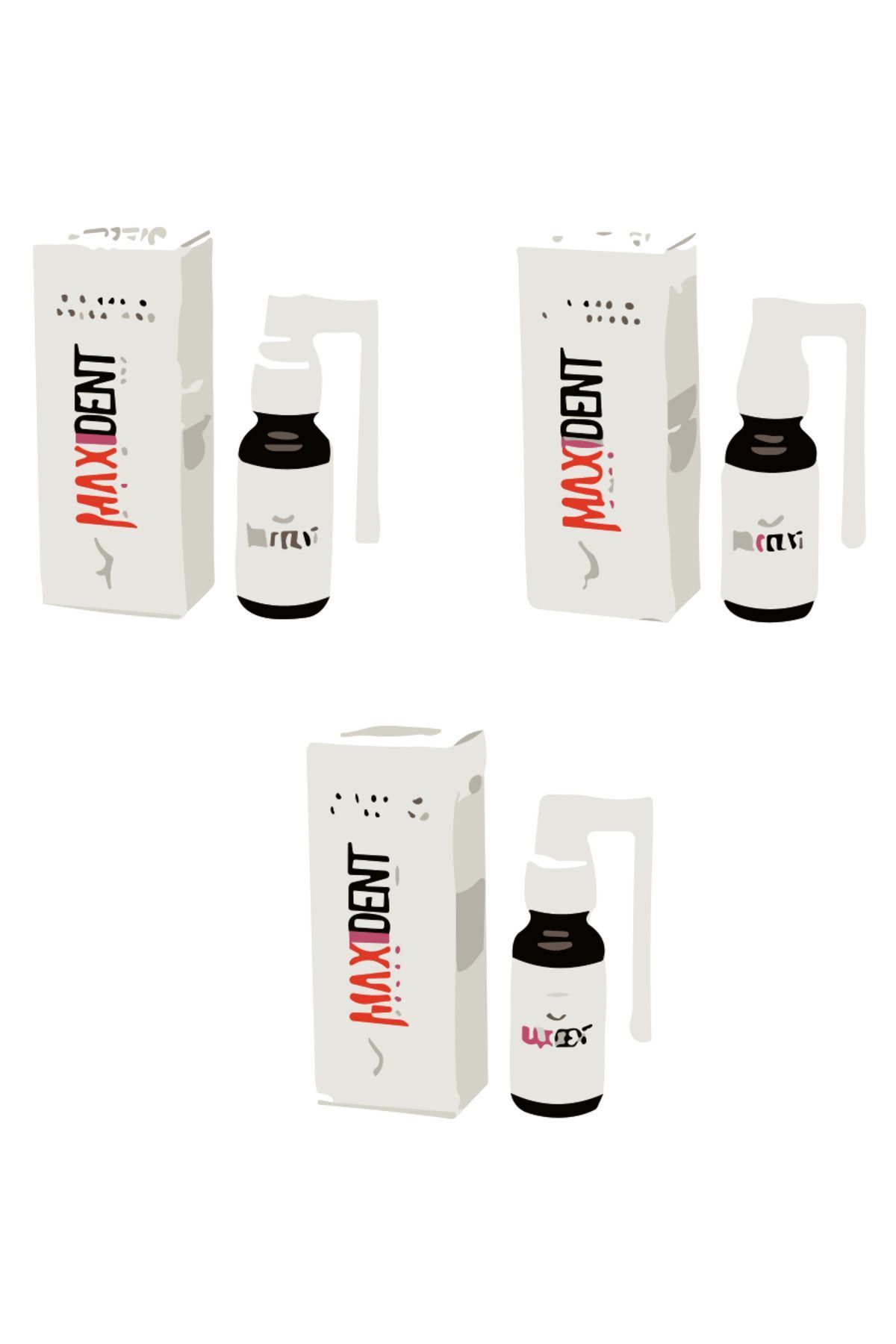 MAXİDENT Diş Bakım Solusyonu 20 ml 3 Adet