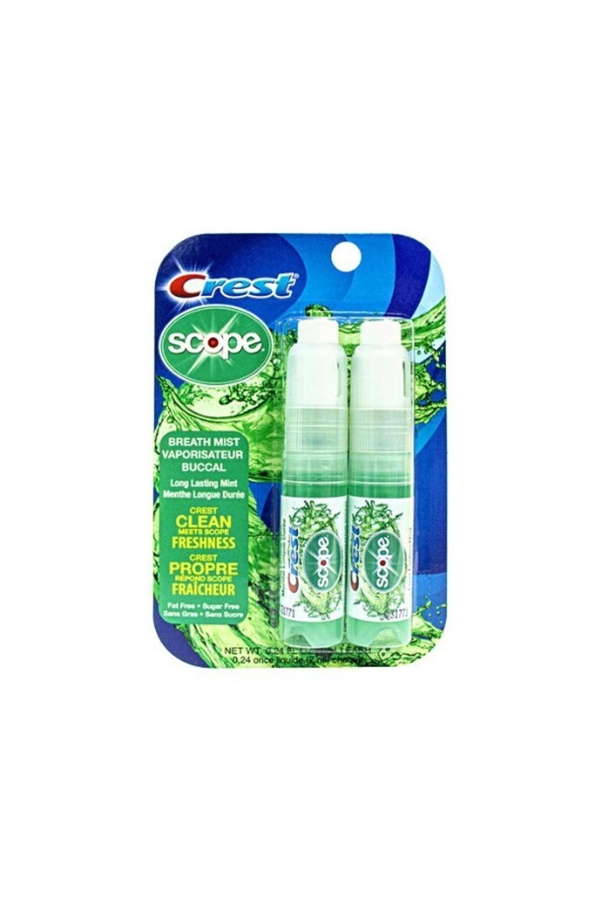CREST Breath Mist With Scope Long Lasting Mint 2 Bottles
