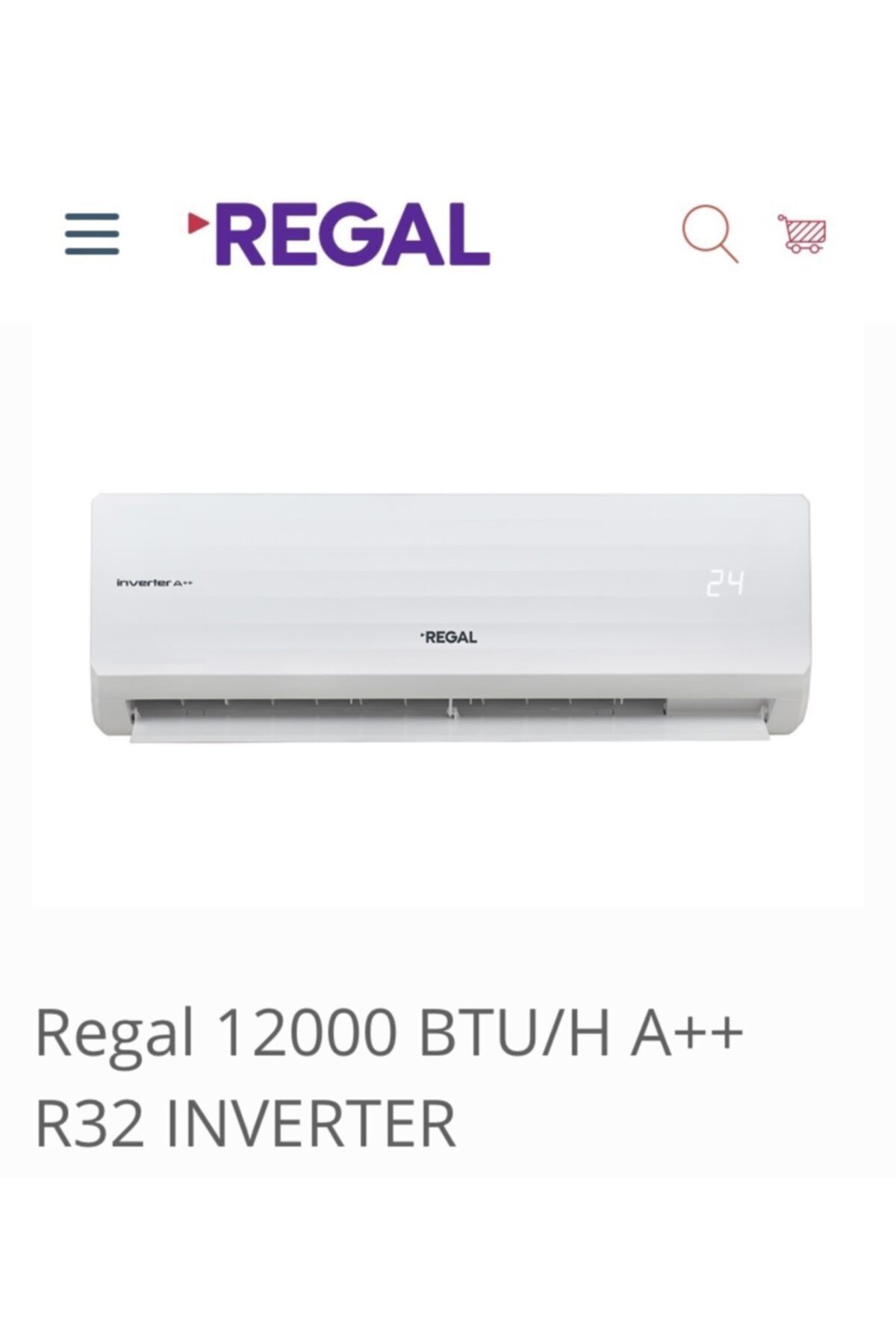 Regal Rgl 12000 Btu A++r32 Inverter Klima