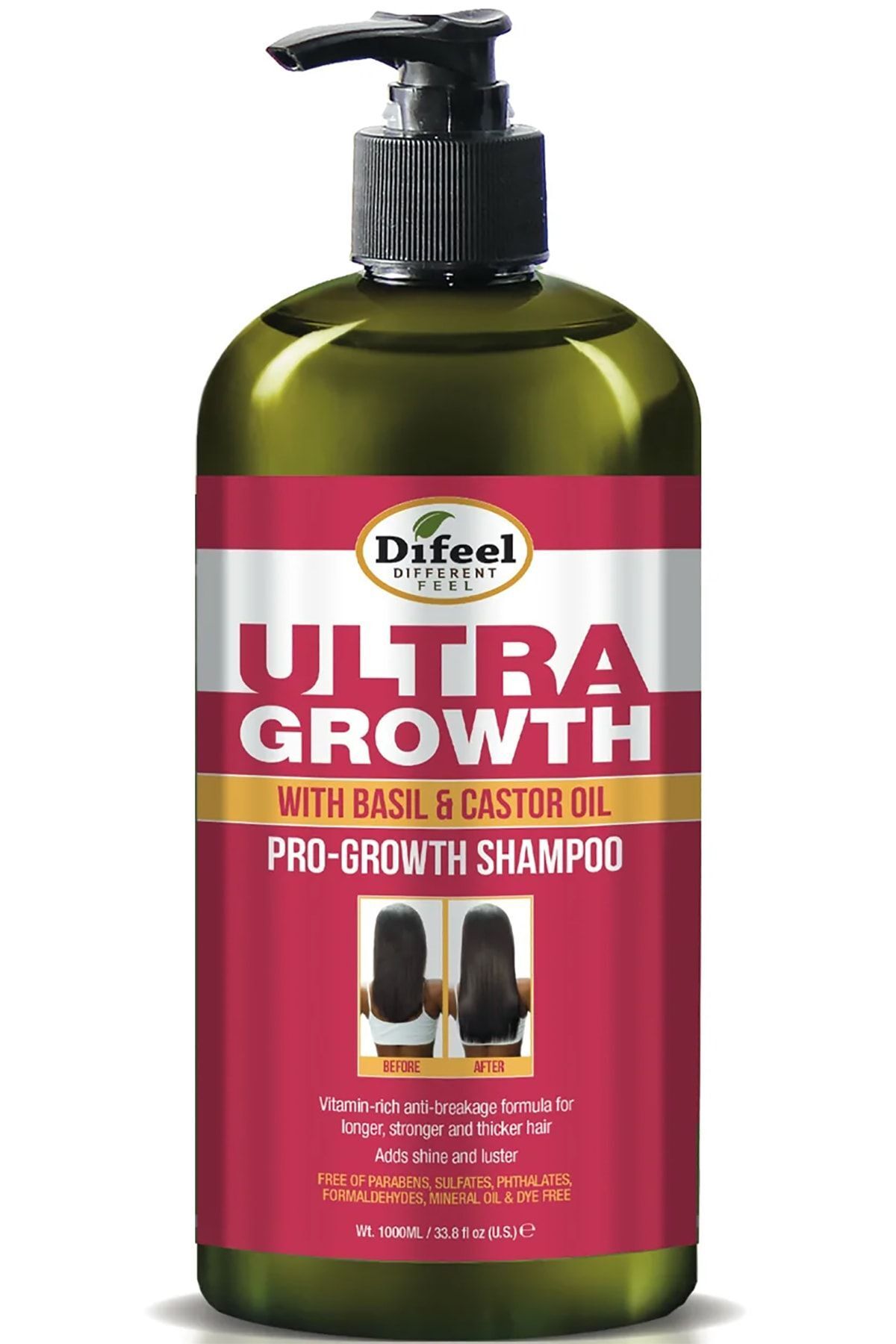 Difeel Ultra Growth Yavaş Uzayan Saçlara Özel Şampuan 1lt