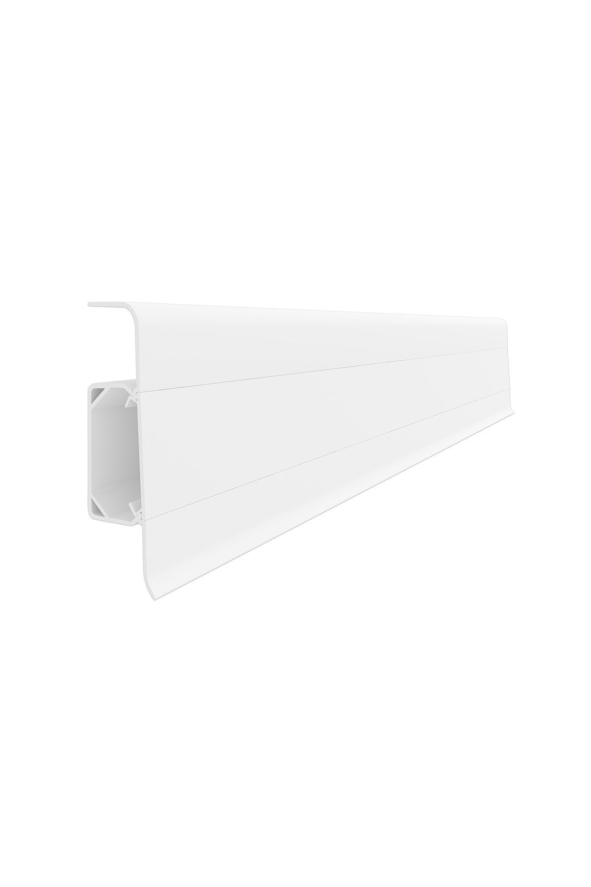 VOX Kablo Kanallı Pvc Süpürgelik 6,66 cm   Beyaz Esq601