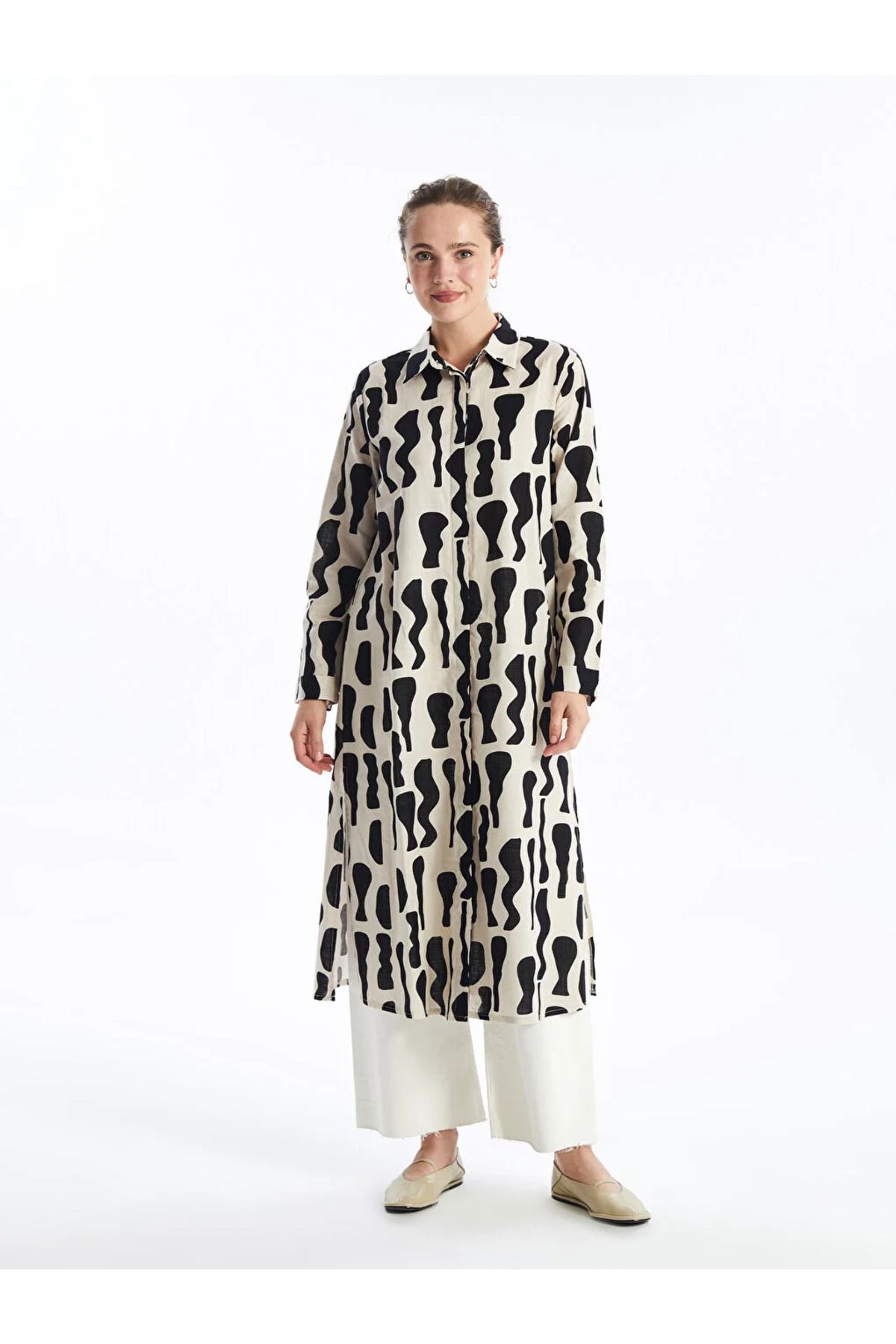 LC Waikiki LCW Modest Desenli Kadın Gömlek Tunik