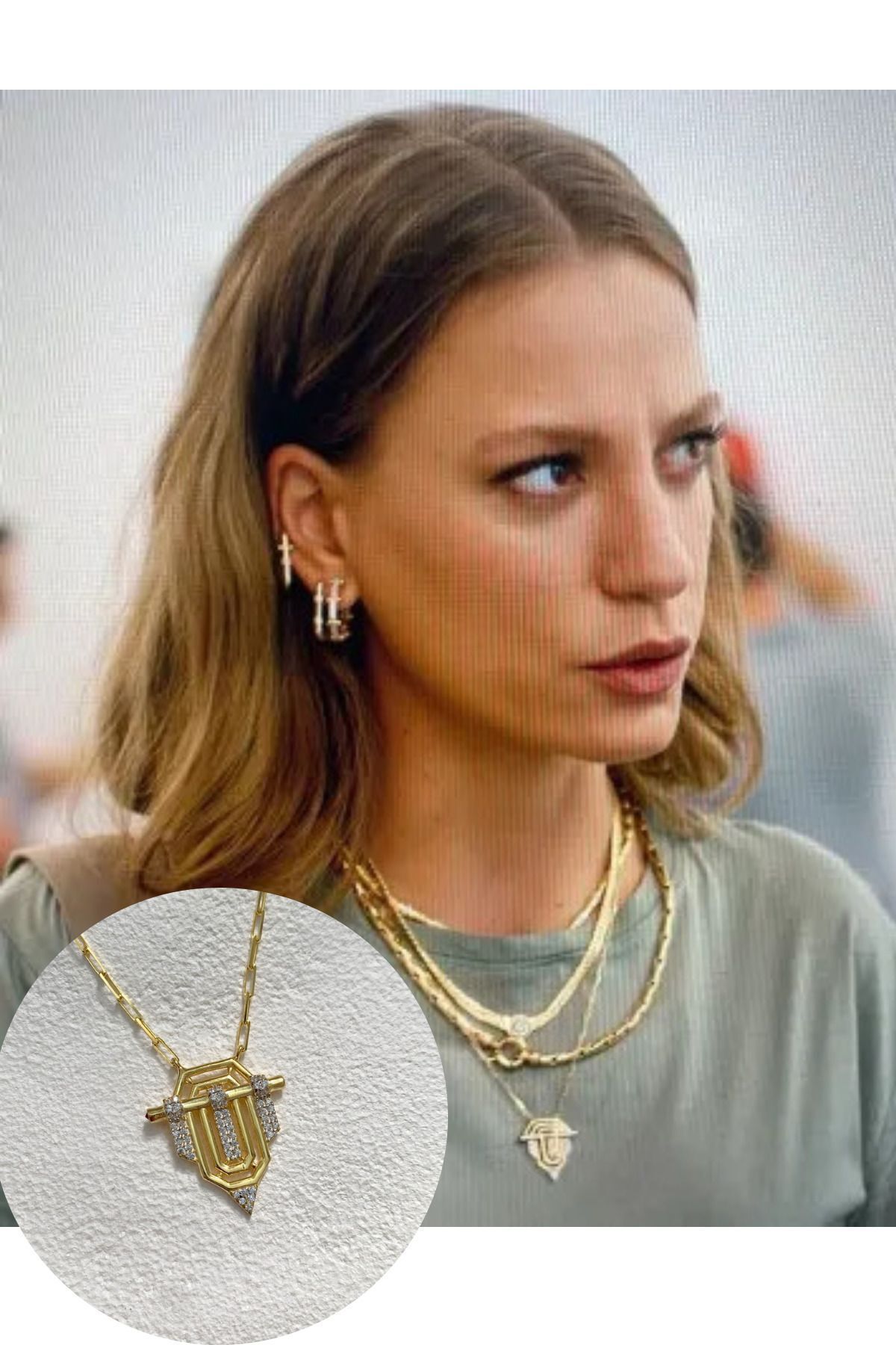 Genel Markalar Kadın Leyla Kolye Serenay Gold Kolye