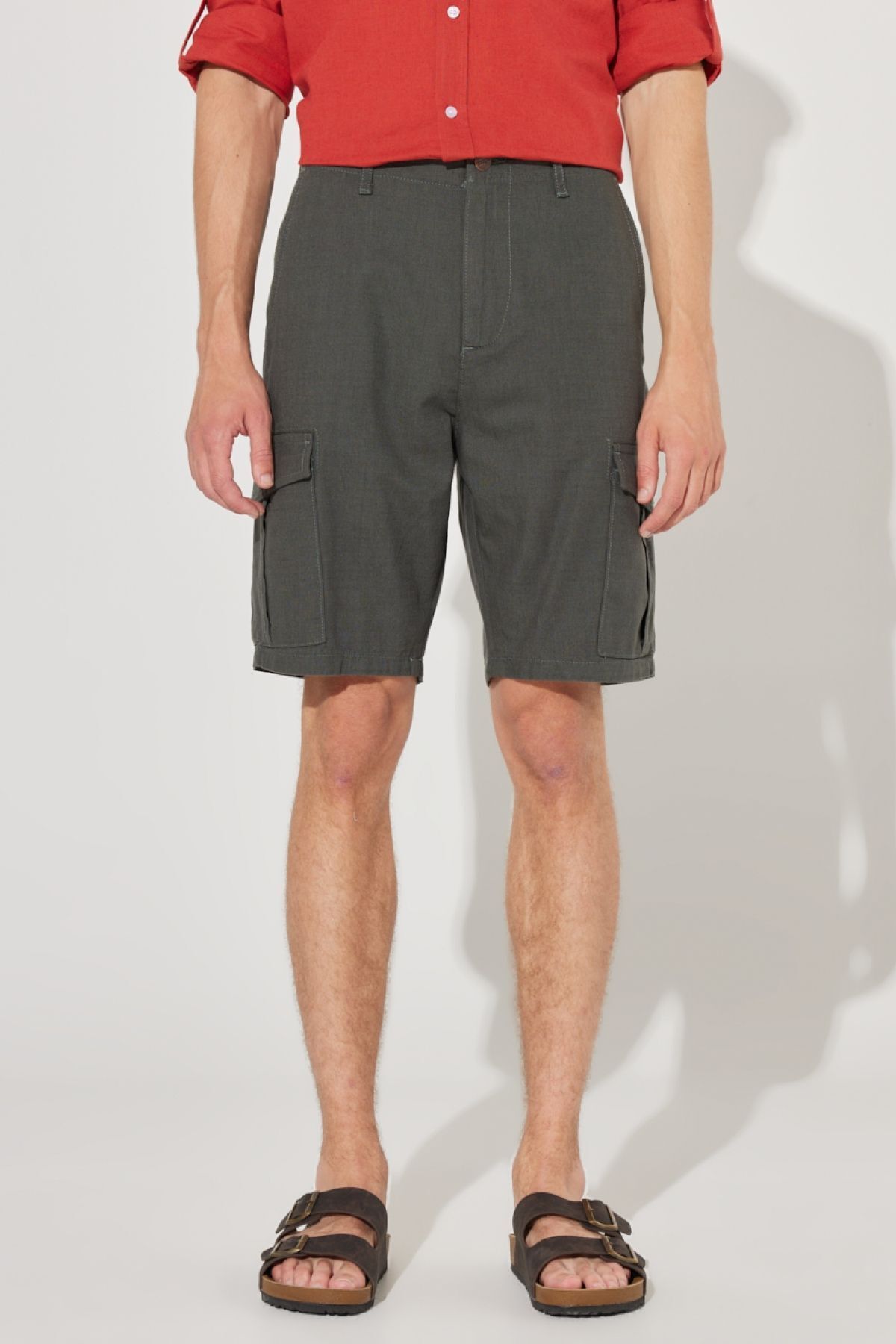 Wrangler Regular Fit Normal Kesim %100 Pamuk Normal Bel Haki Şort