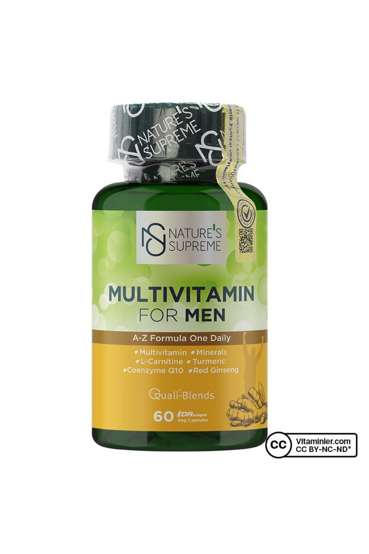 Natures Supreme Multivitamin For Men 60 Kapsül - Aromasız