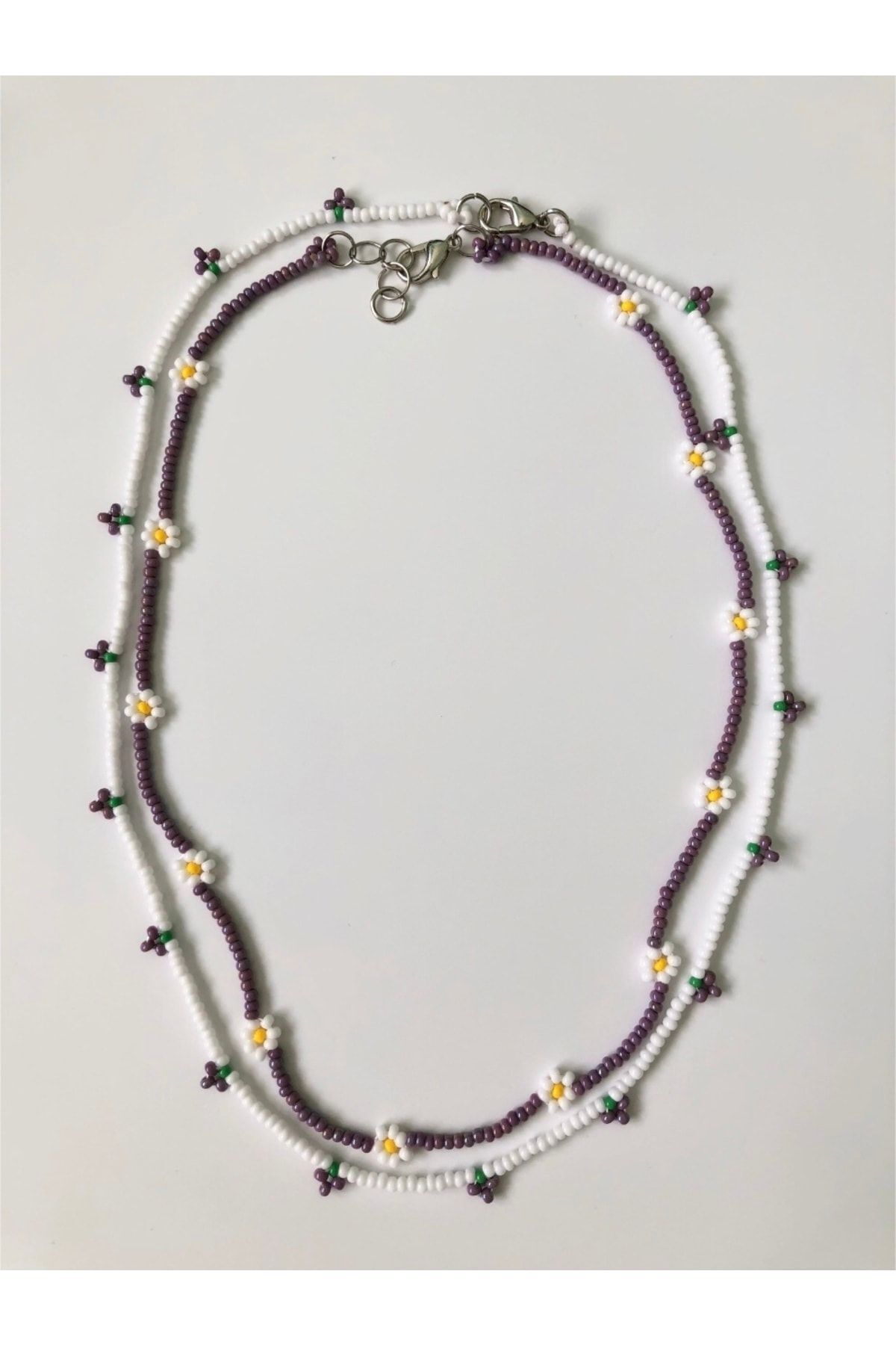 Handmade Minimal Boncuk Üzüm Kolye Seti