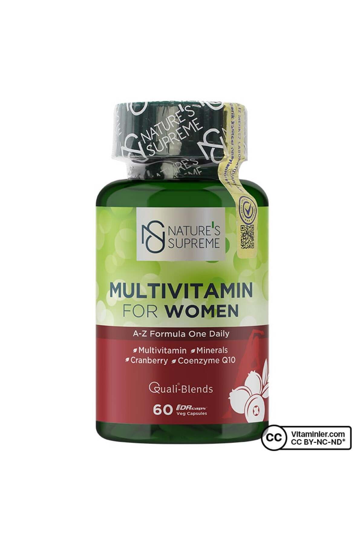 Natures Supreme Multivitamin For Women 60 Kapsül - Aromasız