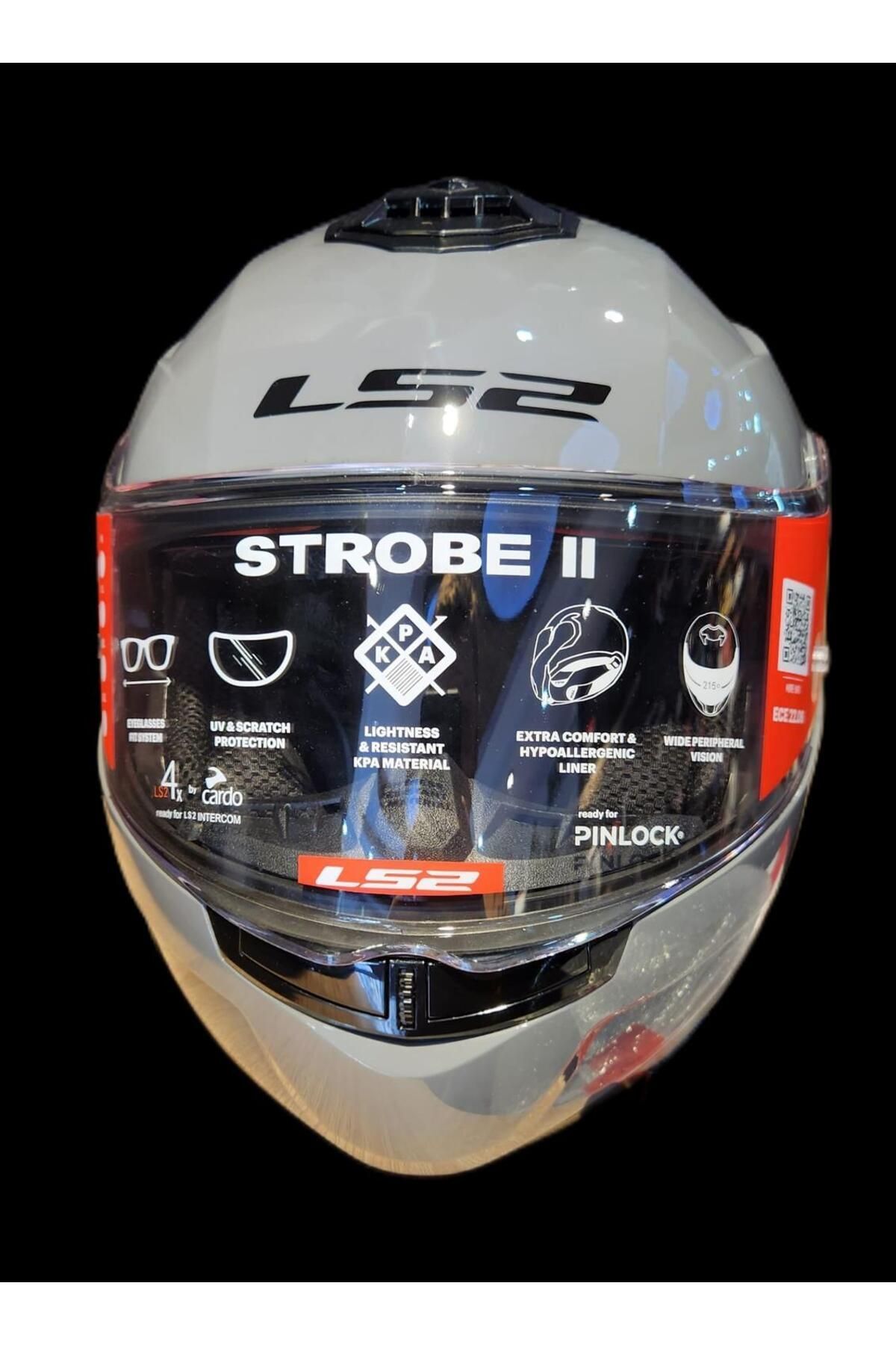 LS2 STROBE 2 NARDO GRİ ÇENE AÇILIR KASK