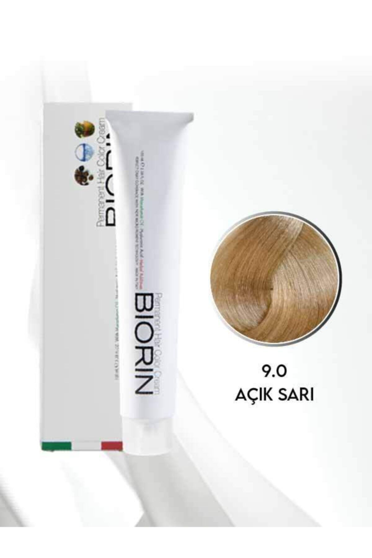 Biorin Permanent Hair Color Cream 100 Ml No: 9.0 Açık Sarı