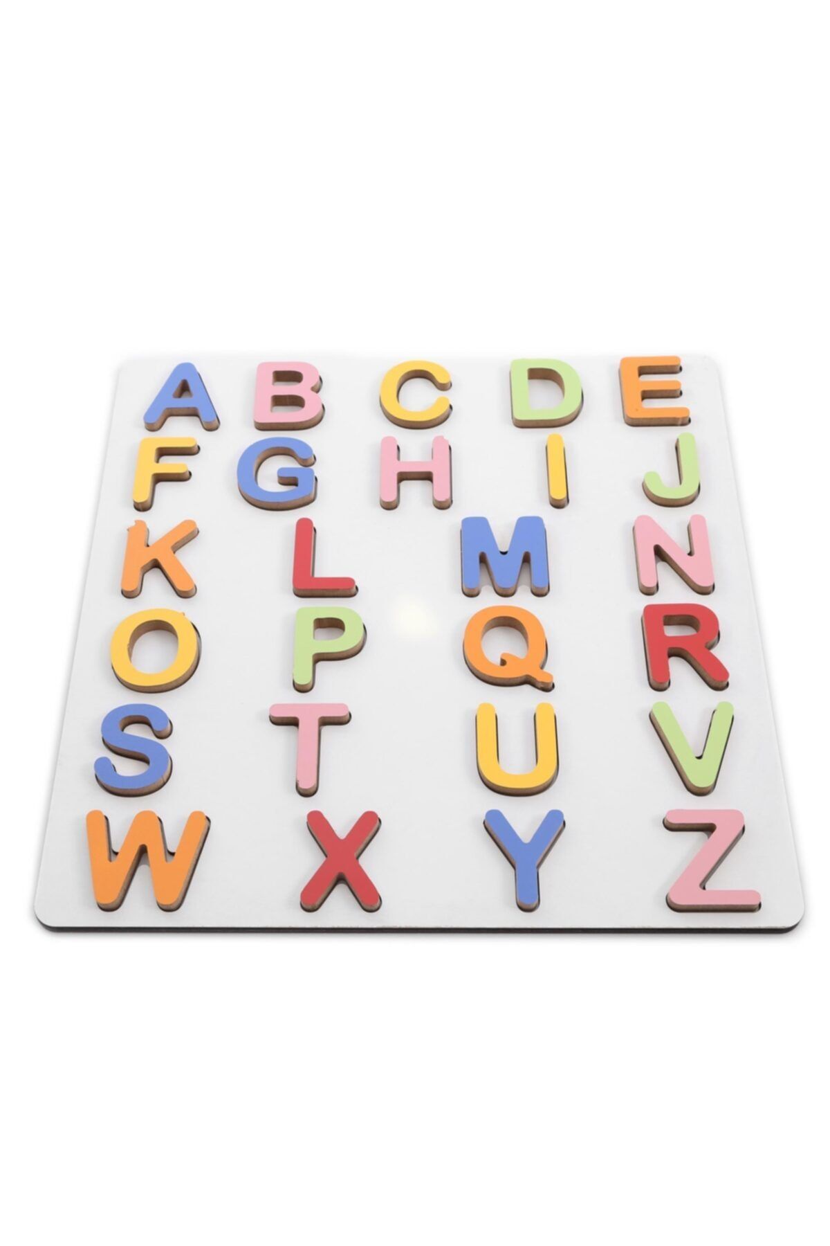 Mashotrend Ahşap Harf Öğretici Puzzle - Kelimeler Puzzle - Renkli Eğitici Ahşap Oyuncak