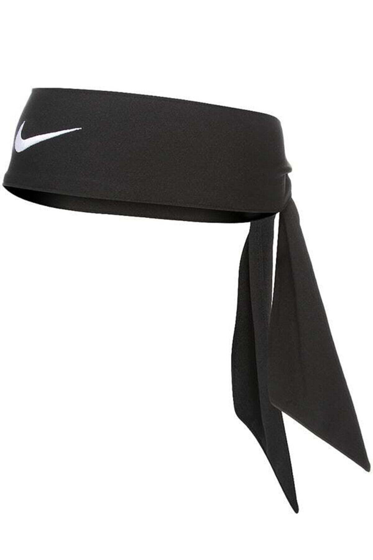 Nike Siyah Dry Head Tie Tenis Kafa Bandı