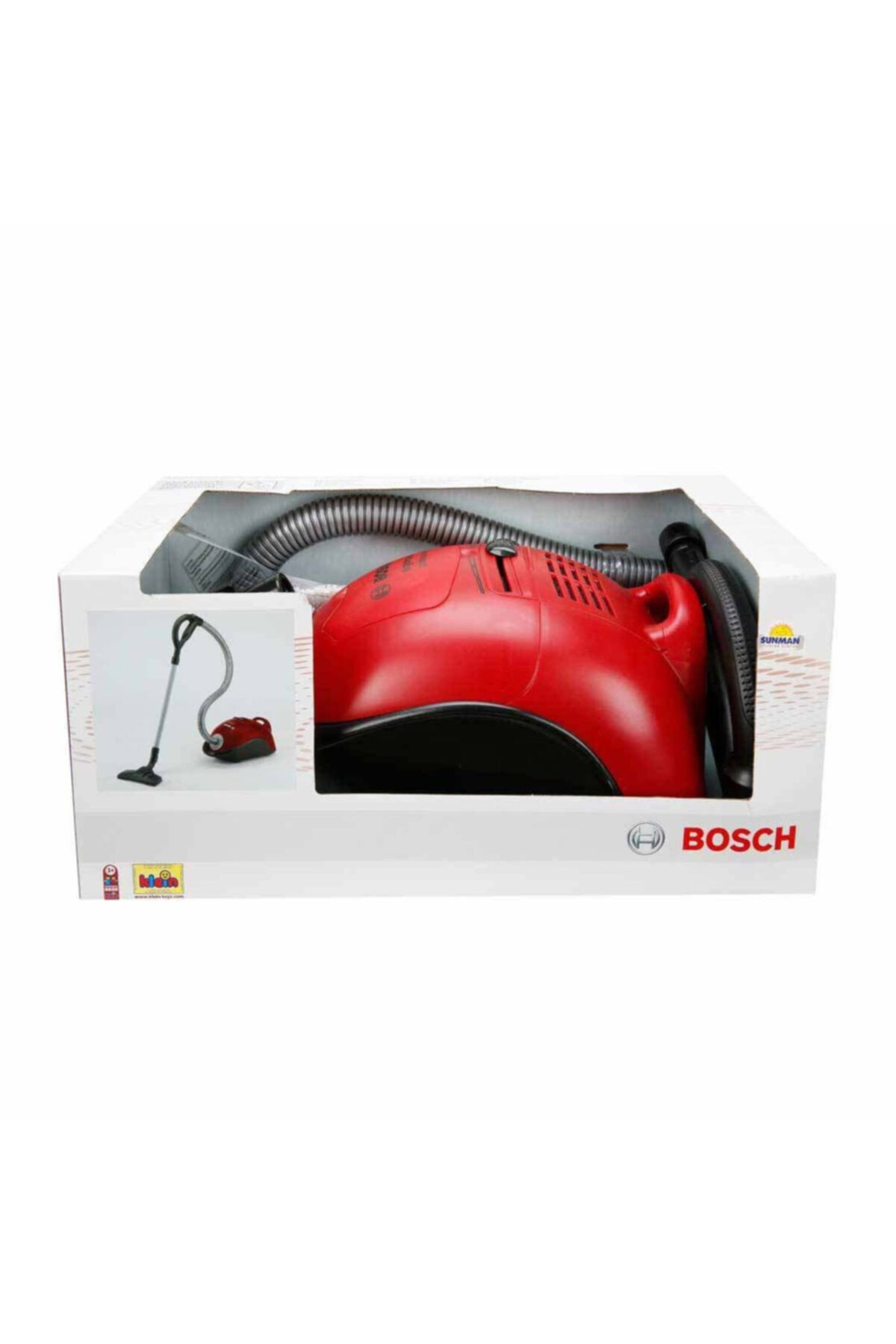 Bosch Oyuncak Sesli Kırmızı Elektrik Süpürgesi 6828