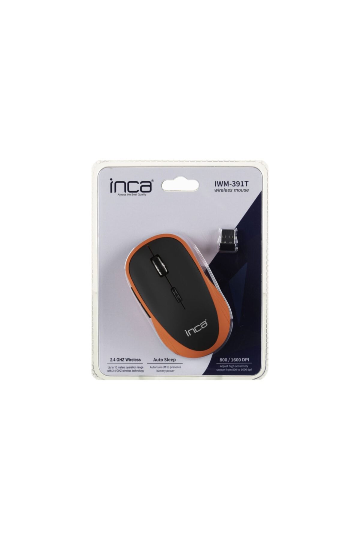 Inca 1600dpi Rubber Wireless Kablosuz Mouse Iwm-391t