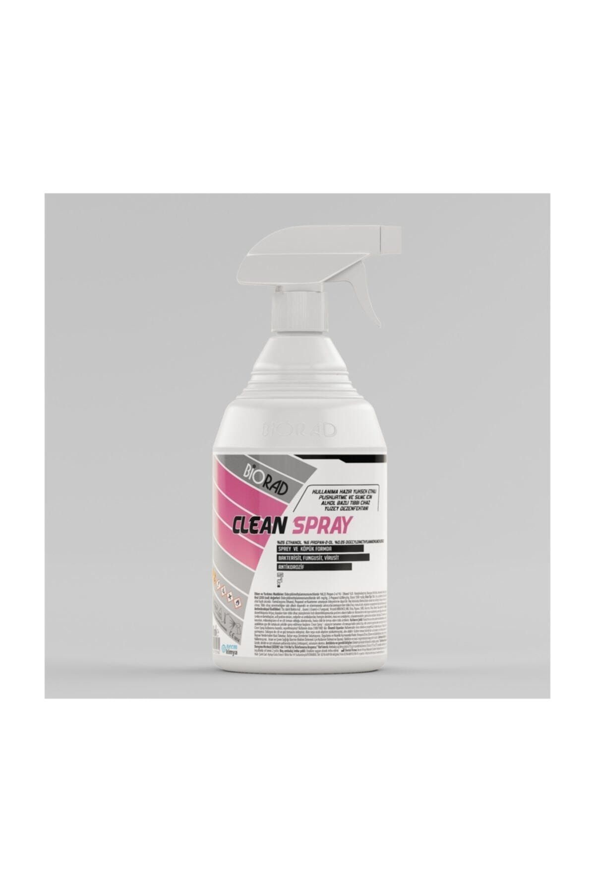 BİORAD Clean Spray 1 Lt Yüzey Dezenfektanı 2 Adet