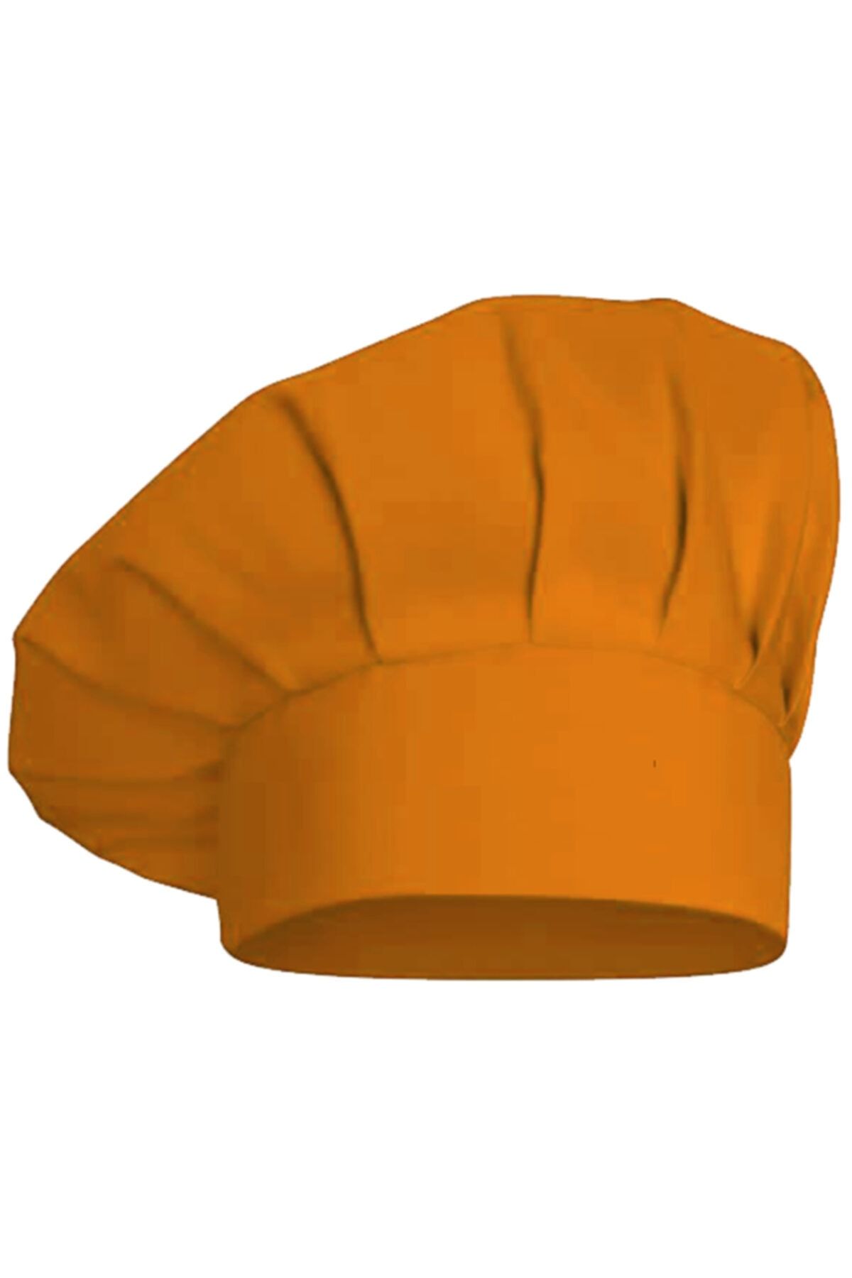 medusaforma Turuncu Aşçı Şapkası Mutfak Şef Mantar Kep