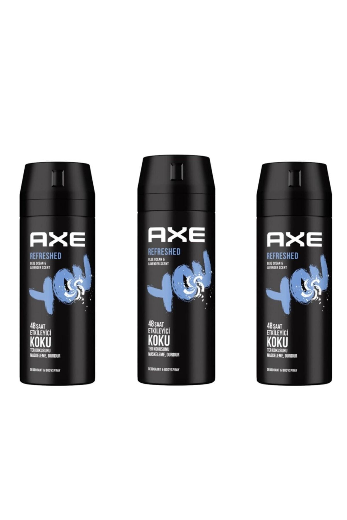 Axe You Refreshed 150 ml Deodorant 3'lü Paketi