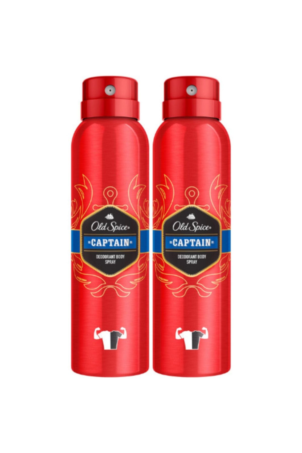 Old Spice Captain Deodorant Sprey 150 Ml X2