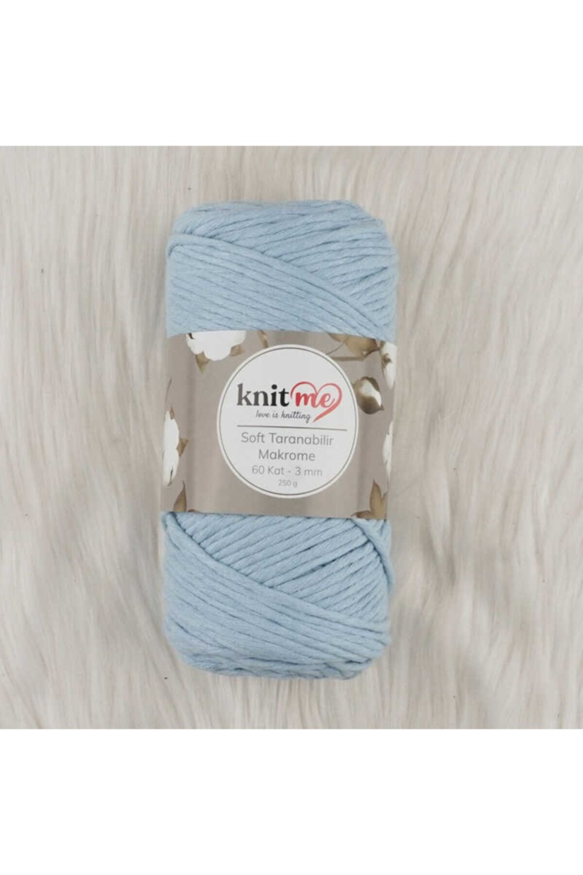 knitme Knit Me Soft Taranabilir Makrome Ipi 60 Kat 3 Mm.250 Gr. 10201