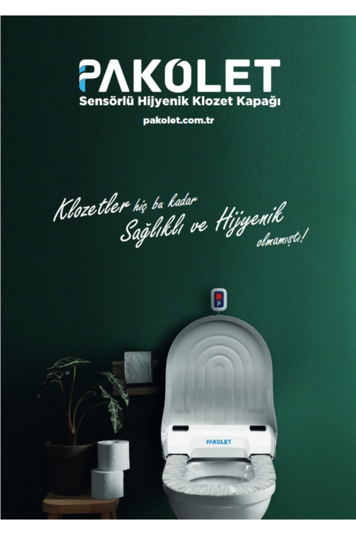 PAKOLET Sensörlü Hijyenik Klozet Kapağı