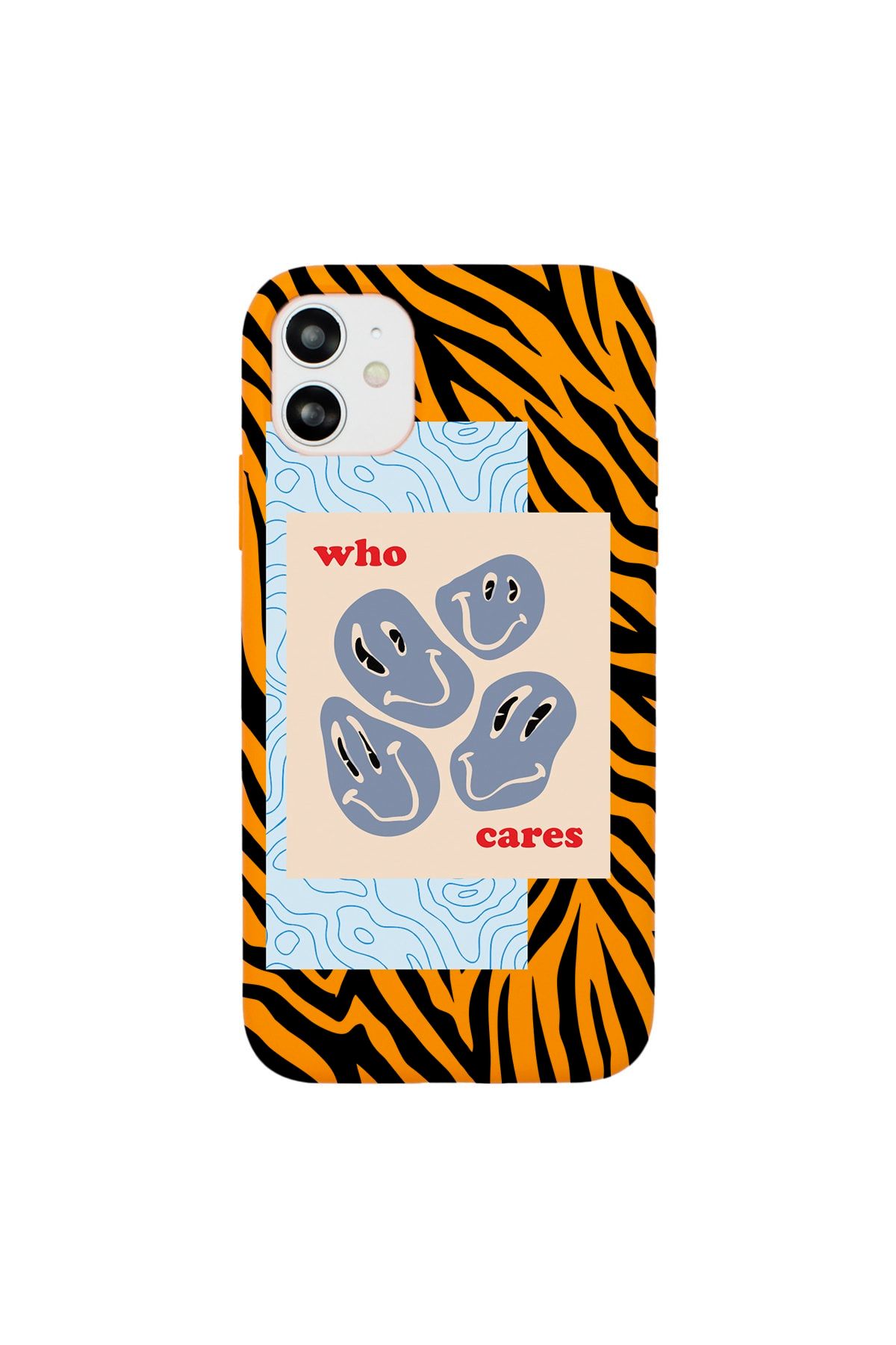 shoptocase Iphone 11 Uyumlu Zebra Who Cares Desenli Premium Lansman Kılıf