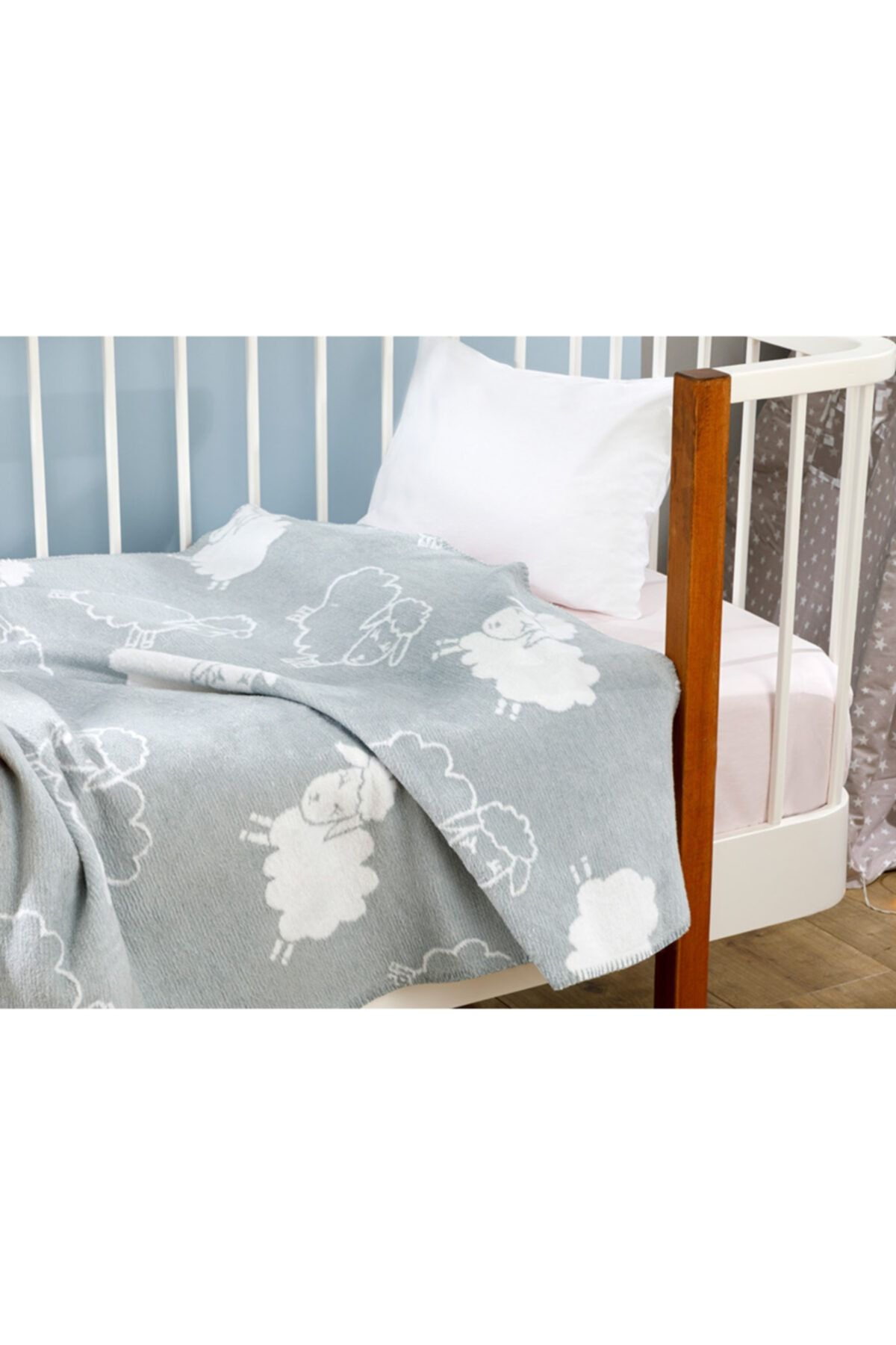 English Home Little Lamb Pamuklu Bebek Battaniye 100x120