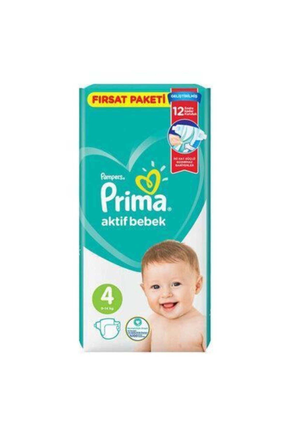 Alya Baby Kids Prima Bebek Bezi Aktif Bebek Fırsat Paketi 4 Beden 54 Adet