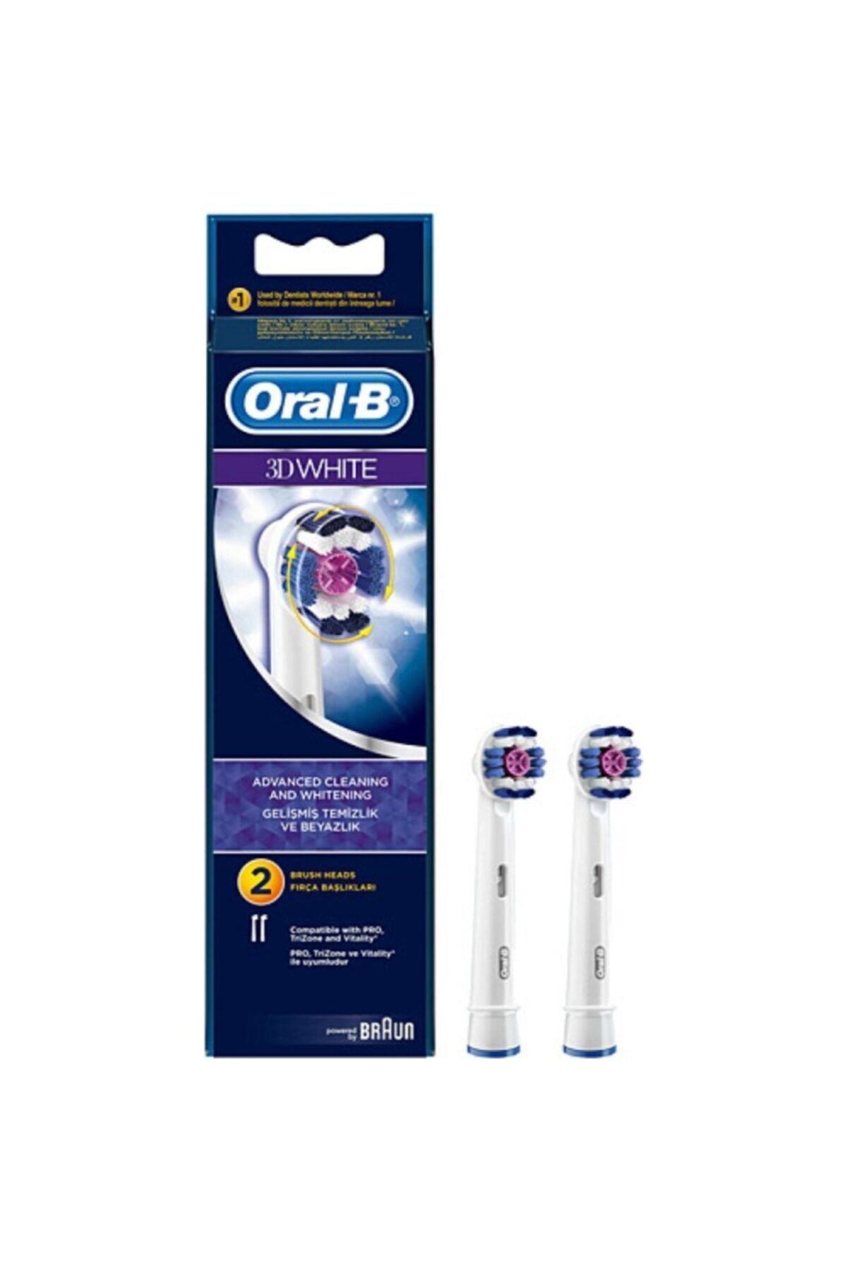Oral-B Şarjlı Yedek Uç 3d White