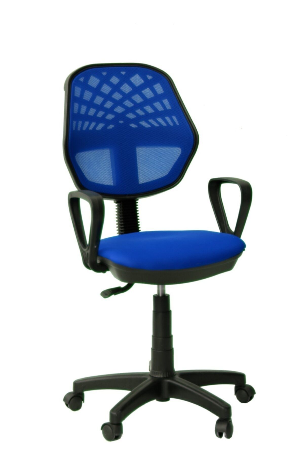 Mocca Style Mavi Kollu Fileli Personel Koltuğu Ofis Koltukları Bilgisayar Koltuğu Sekreter Sandalyesi