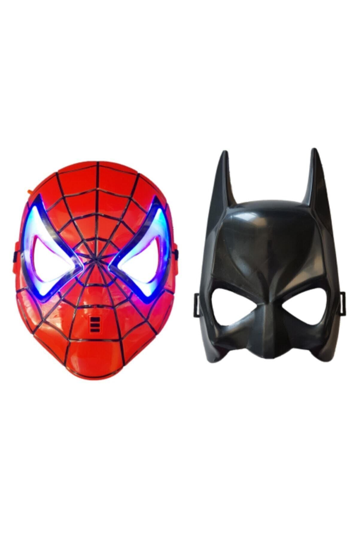 Spiderman Işıklı Maske Ve Batman Maske