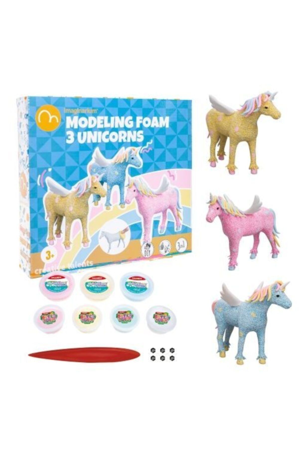 Imaginarium Modeling Foam 3 Unicorn - Unicorn Modelleme Kiti