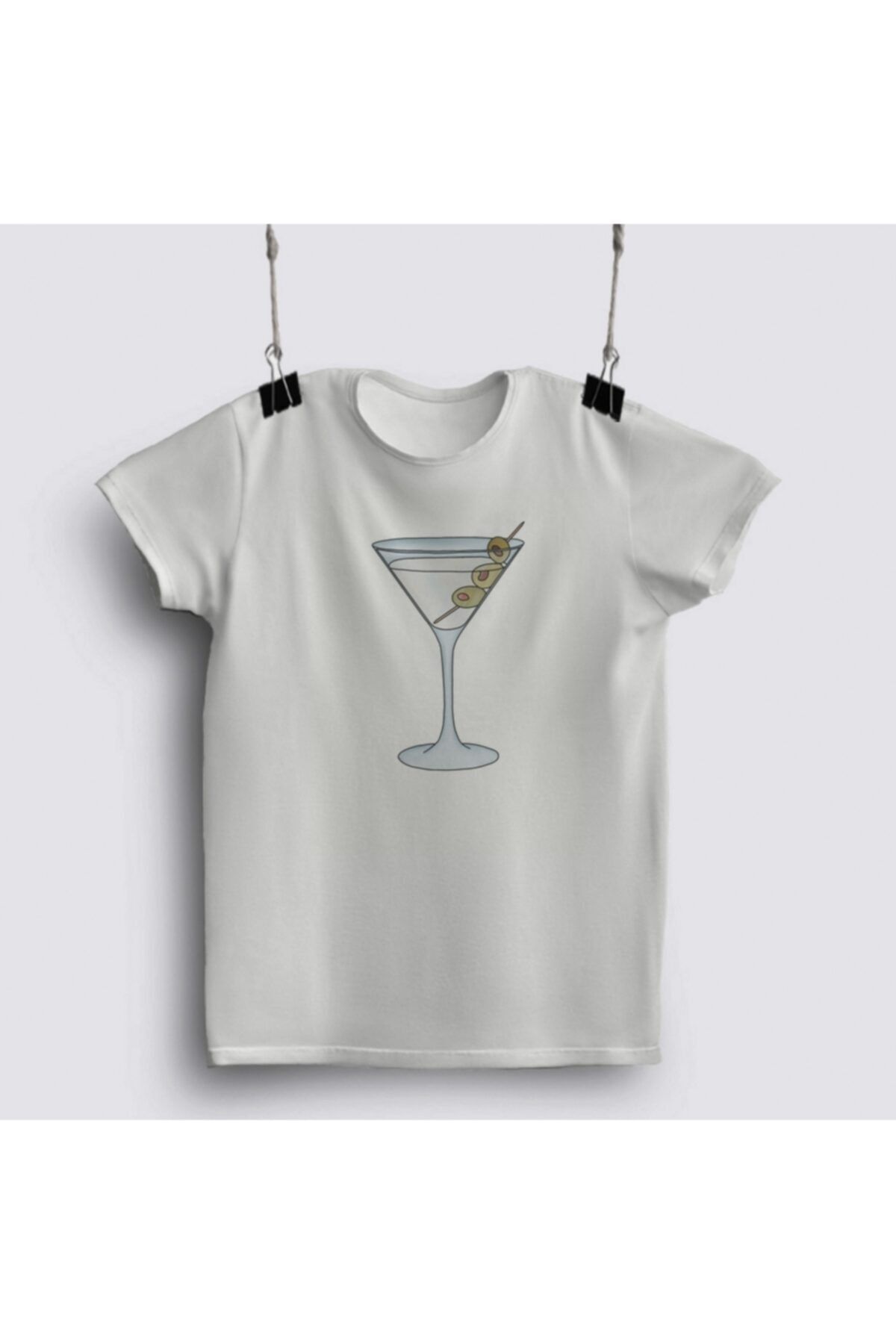 Fizello Vintage Mint Green Martini With Olives T-shirt