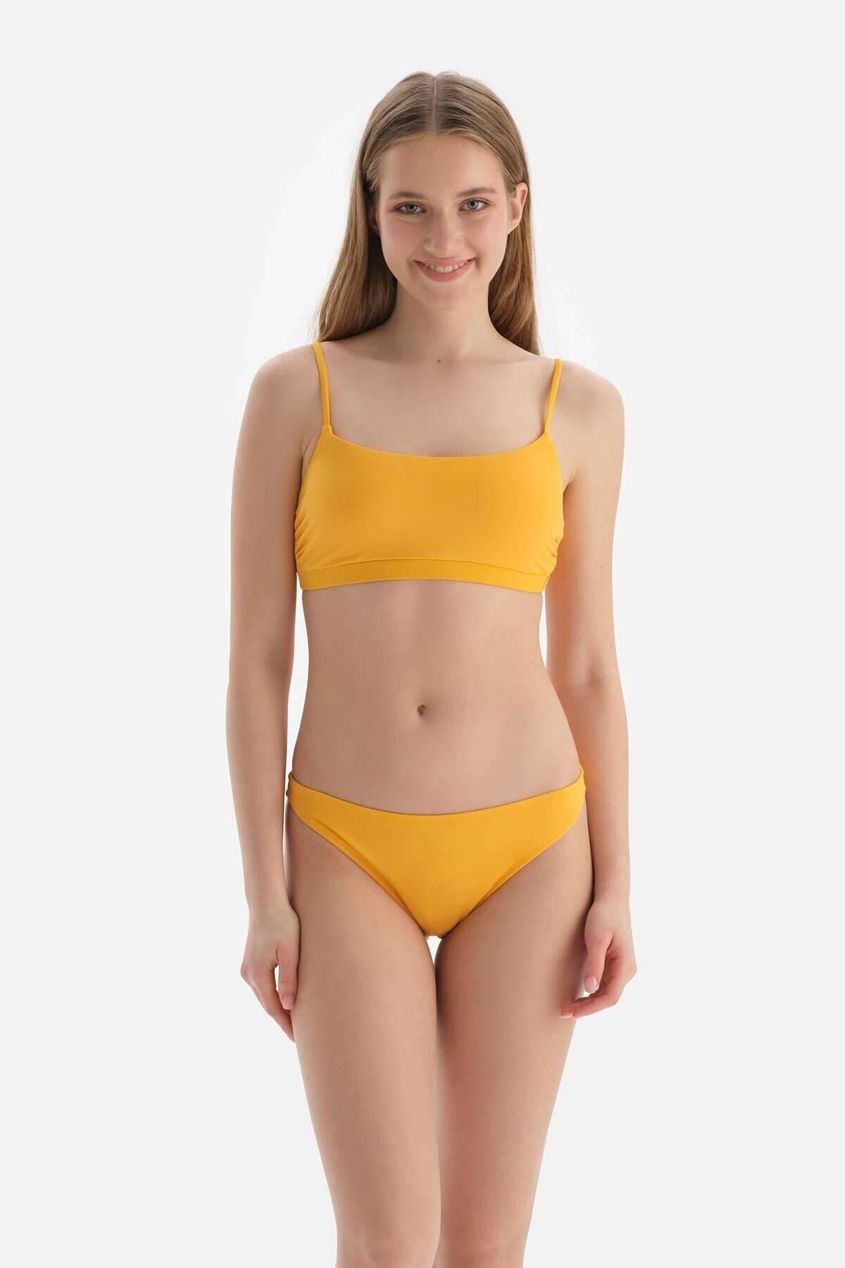 Dagi Sarı Bralet Bikini Üstü